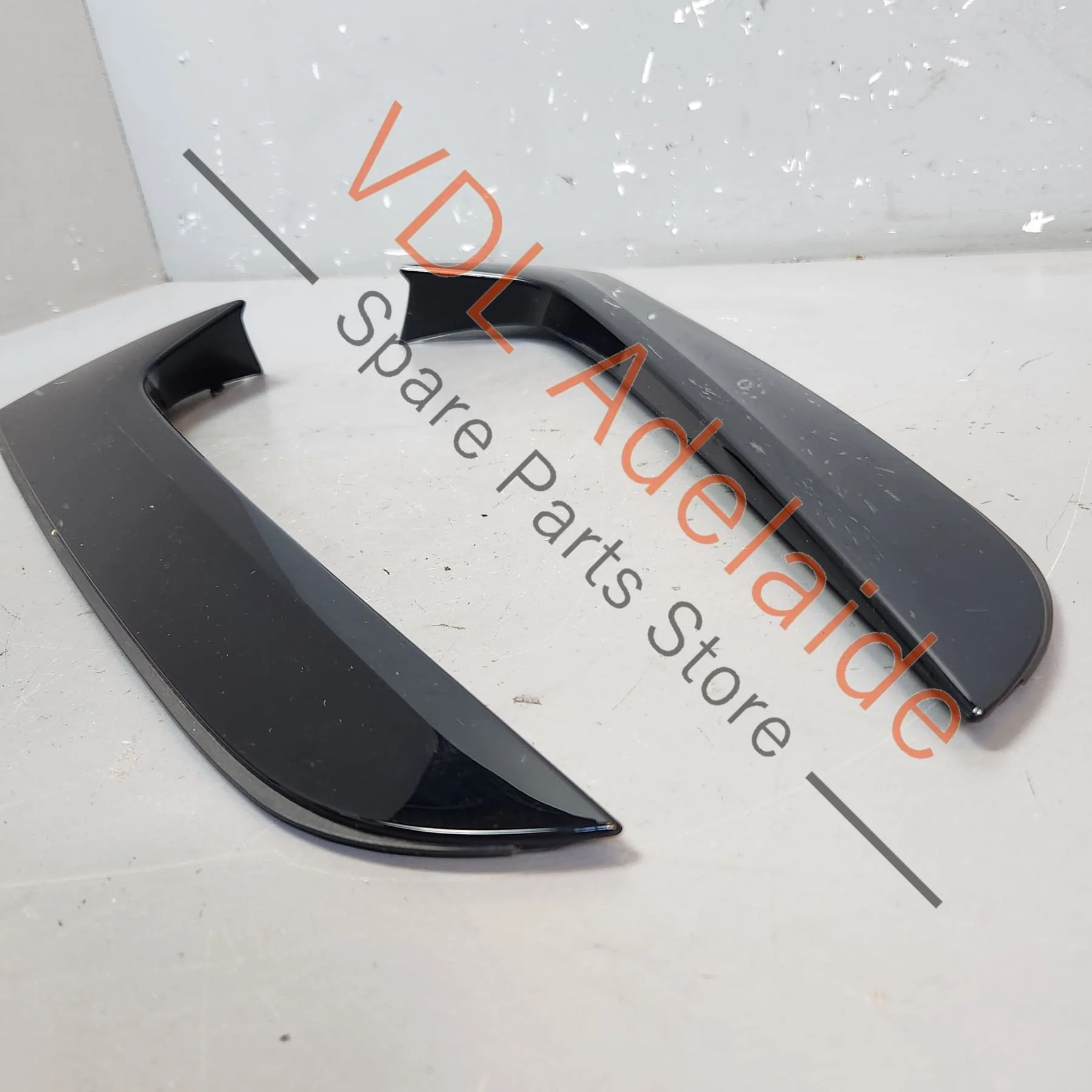 Audi A4 S4 B9 Rear Window Spoiler Trims Set 8W9854872B 5FQ 8W9854871B 5FQ Black Gloss - Image 5