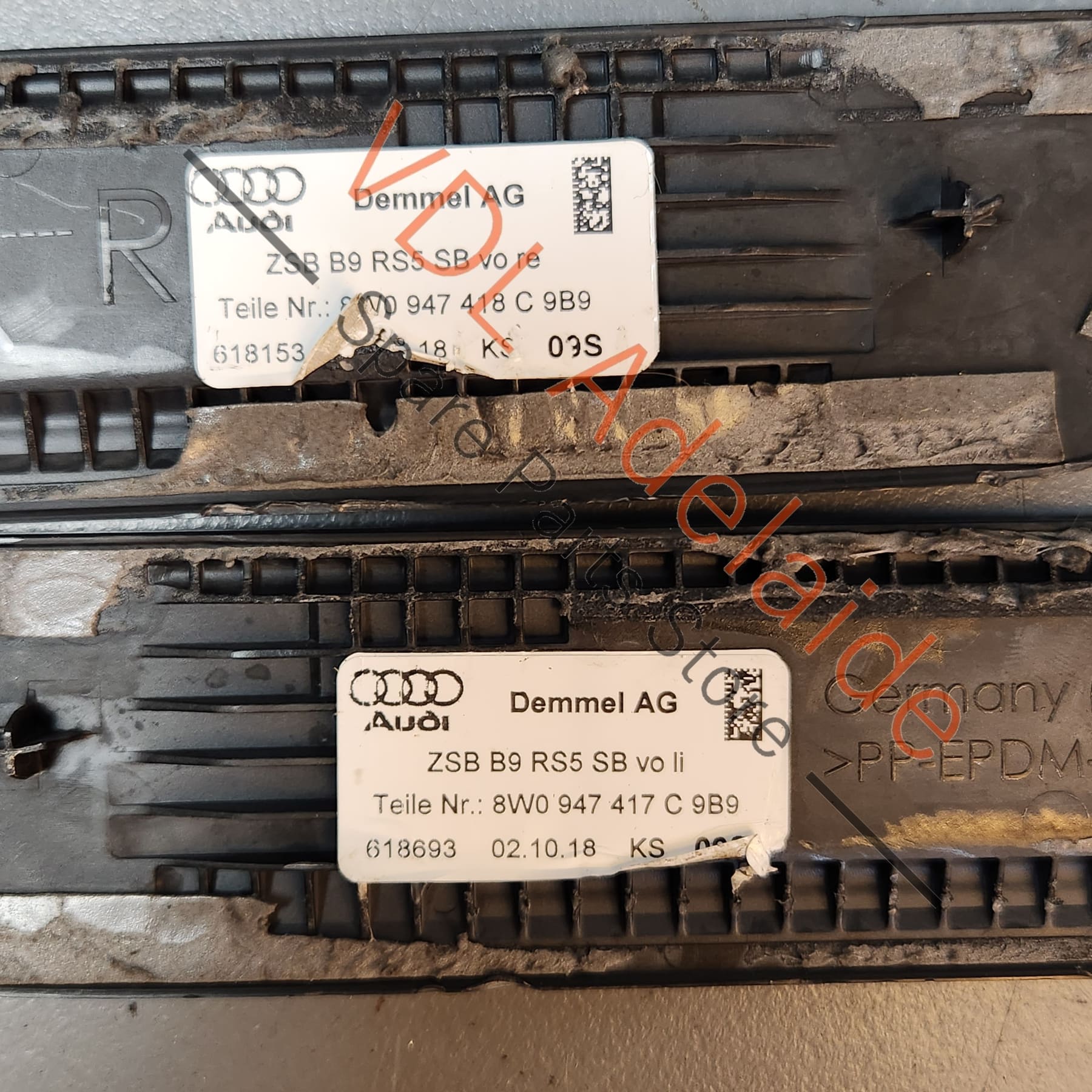 Genuine Audi RS5 F5 B9 Front Illuminated Sill Trim Strips Left & Right 8W0947417C 9B9 8W0947418C 9B9 - Image 4