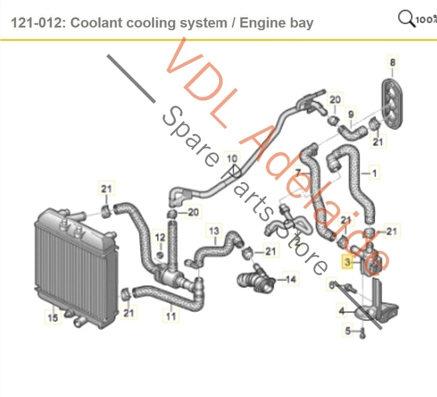 VW Audi Additional Coolant Pump 06H121601M - Image 2