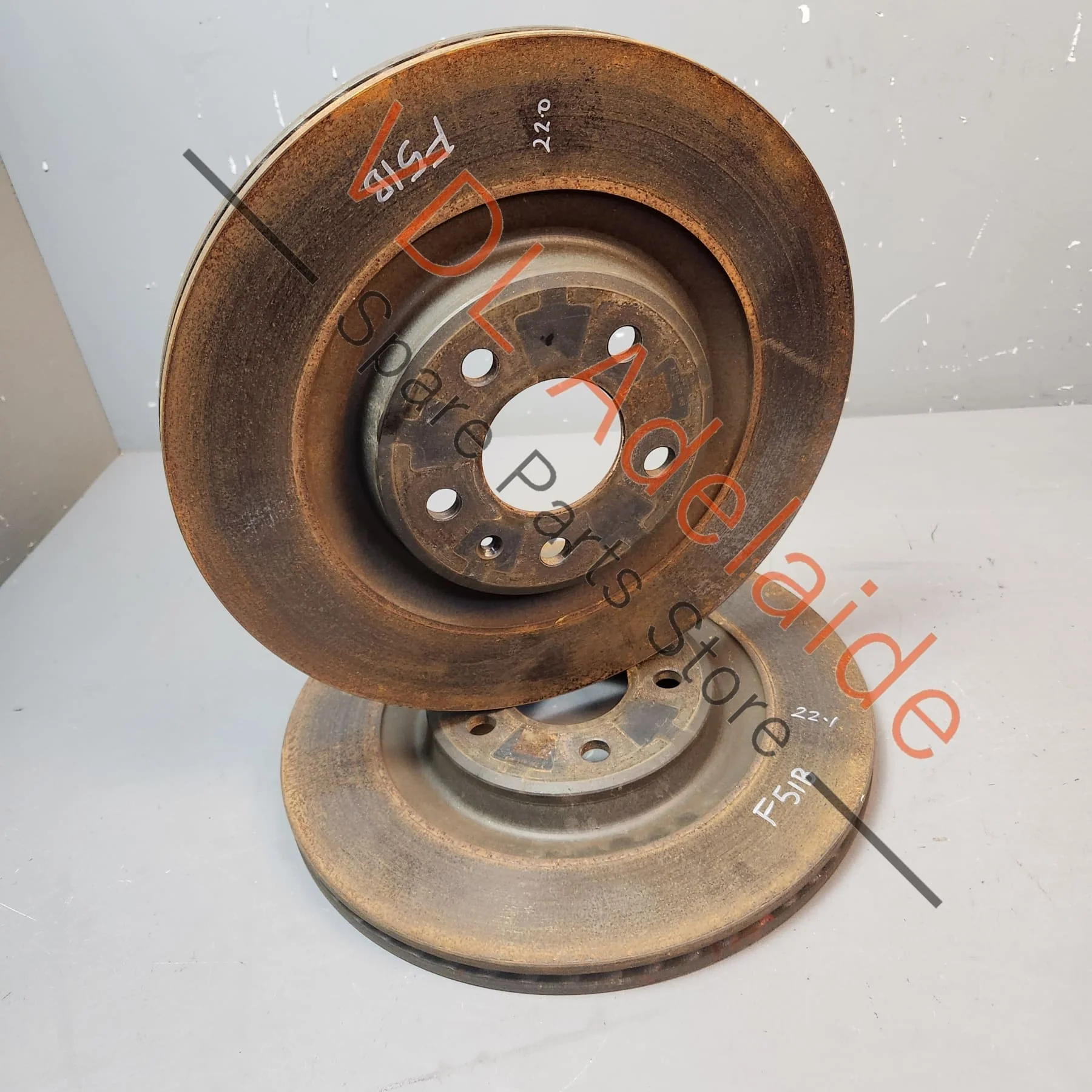 Audi A5 F5 Rear Vented Brake Disc Rotor Rotors 330m x 22mm