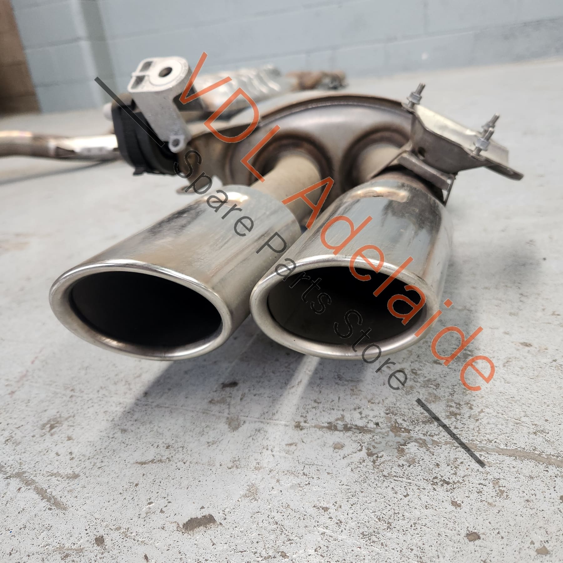 Audi S5 F5 B9 Rear Exhaust Muffler System with Quad Tail Pipe Outlets - Image 5