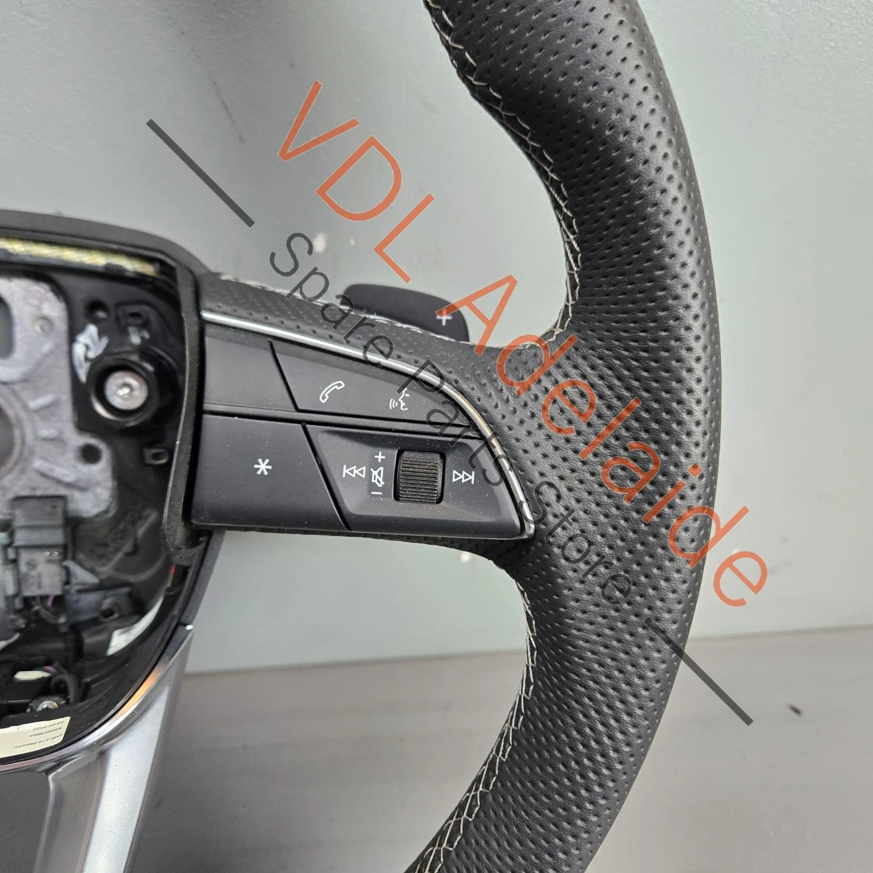 Audi S5 Flat Bottom Sport Steering Wheel 8W0419091GN JAH Perforated Leather Multifunction 4396km! - Image 5