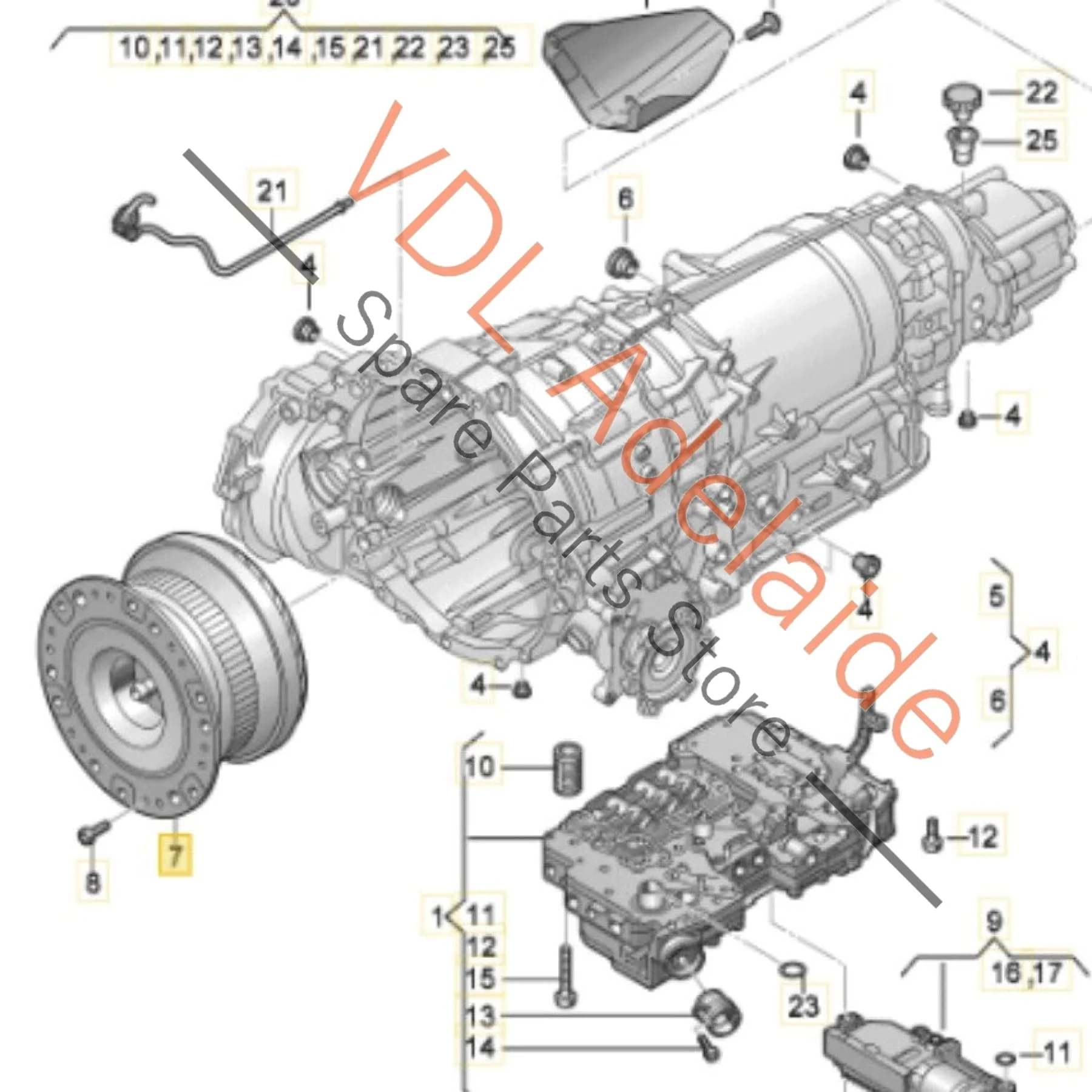 Audi S4 S5 SQ5 B9 Gearbox Torque Converter 0D5323571A - Image 2