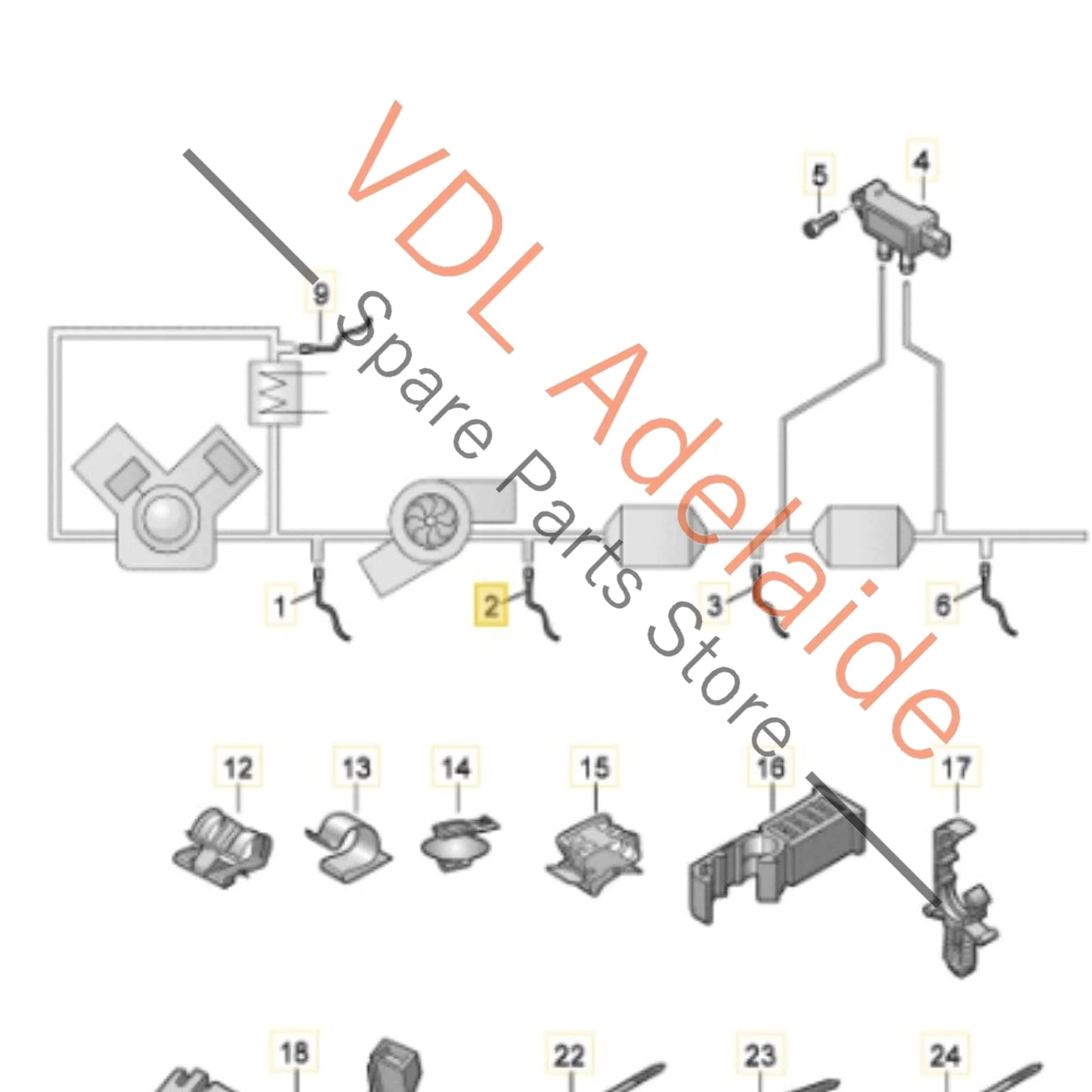 Audi S4 S5 Lambda Probe Oxygen Sensor 06M906265 - Image 2