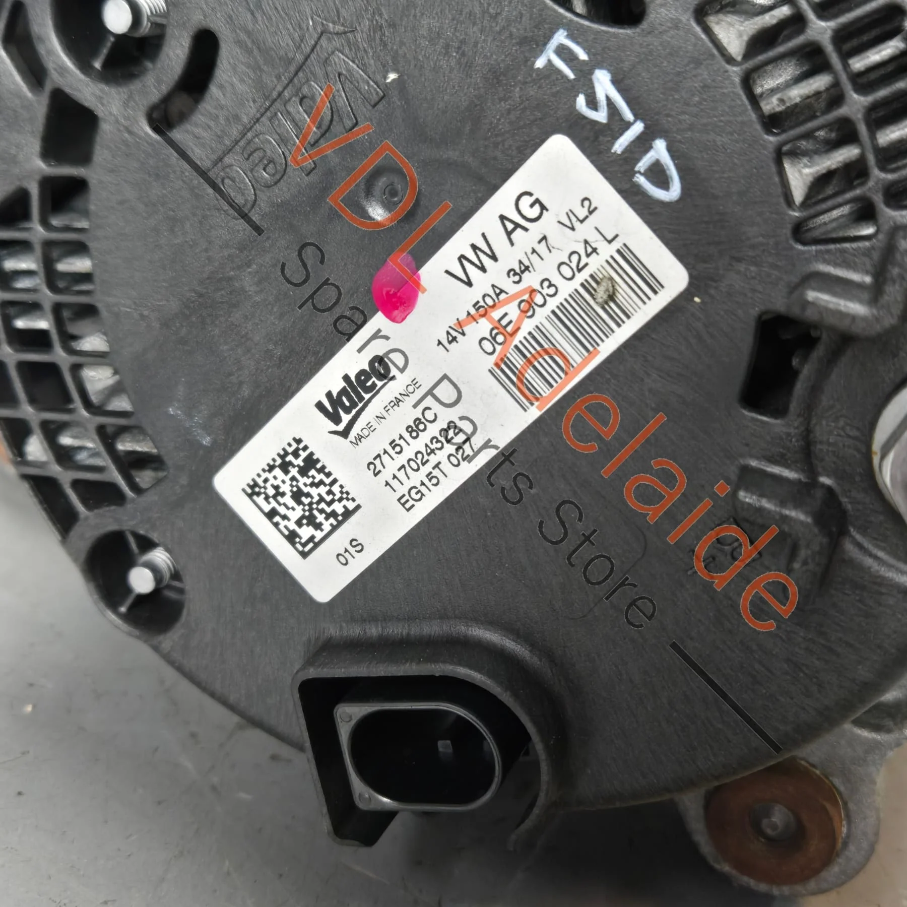 VW Audi Alternator 06E903024L 14V 150A 150 AMP Valeo for V6 Petrol S4 S5 RS4 RS5 - Image 3