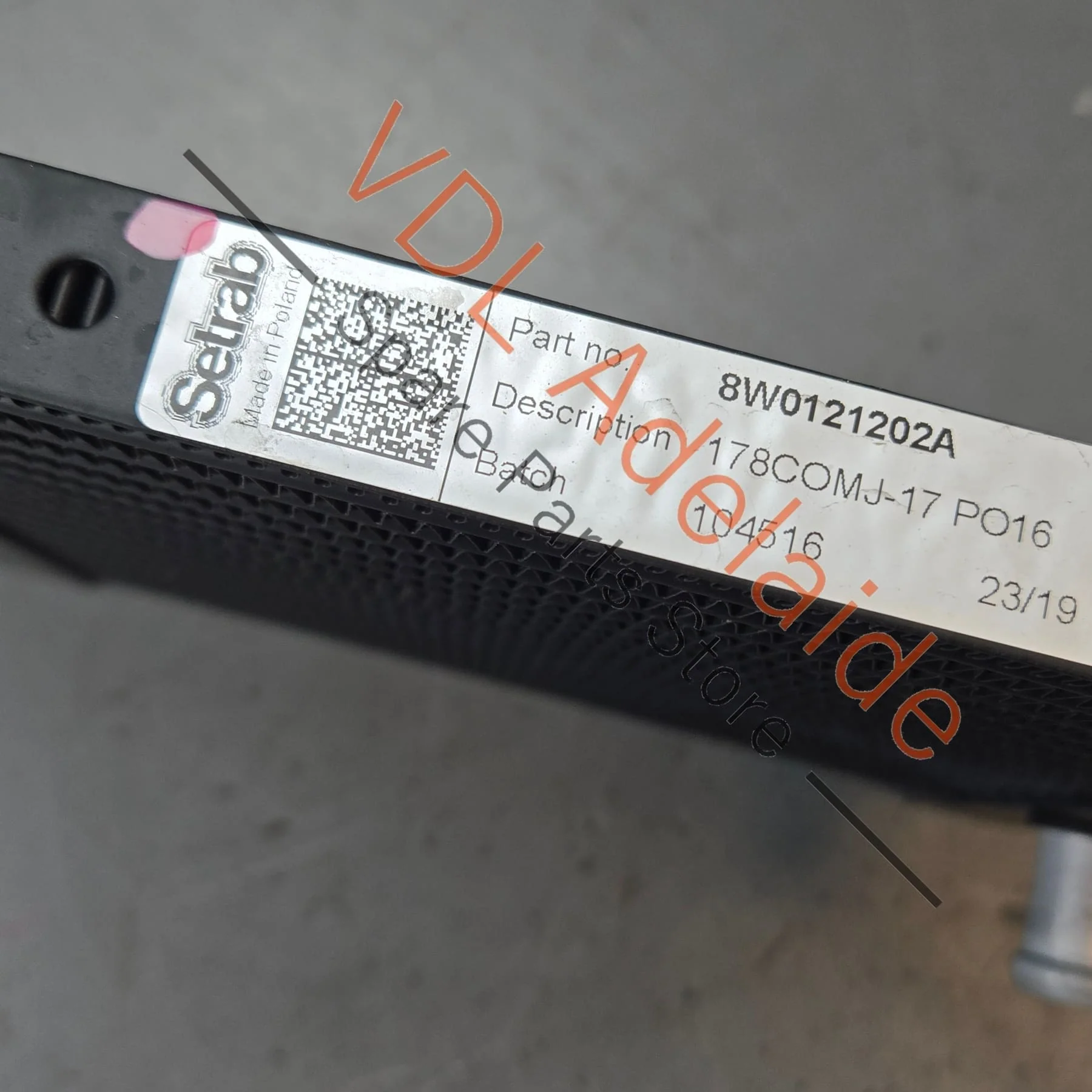 Audi RS5 F5 B9 Front Side Additional Radiator Cooler 8W0121202A - Image 2