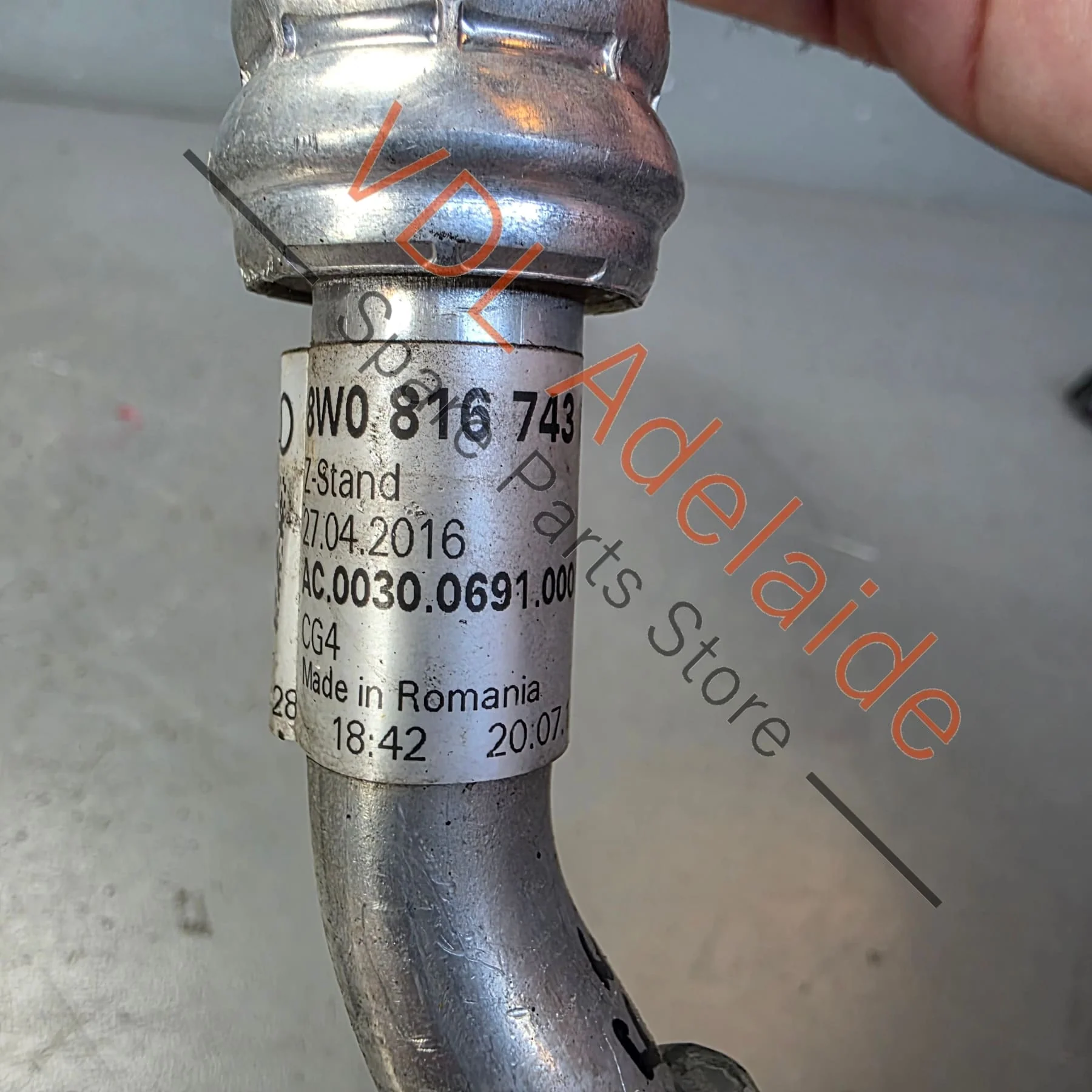 Audi RS5 F5 B9 AC Refrigerant Gas Hose Line Pipe 8W0816743BQ - Image 4