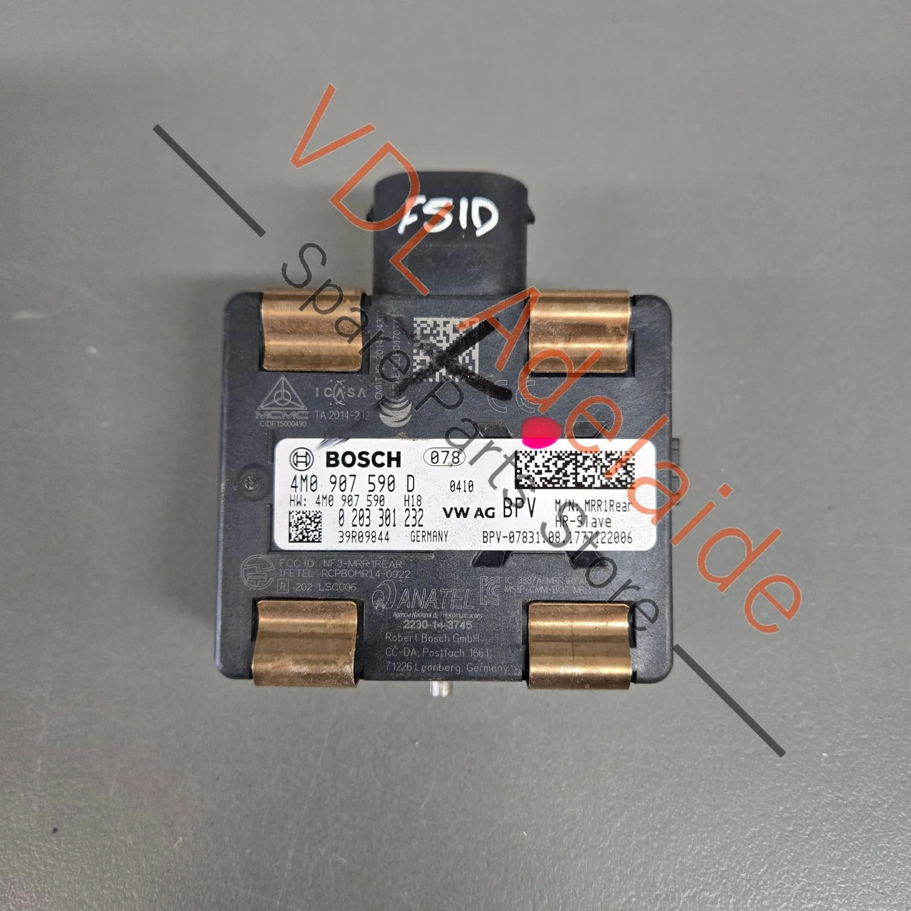 Audi VW Rear Left Lane Change Assist Module Radar Slave 4M0907590D