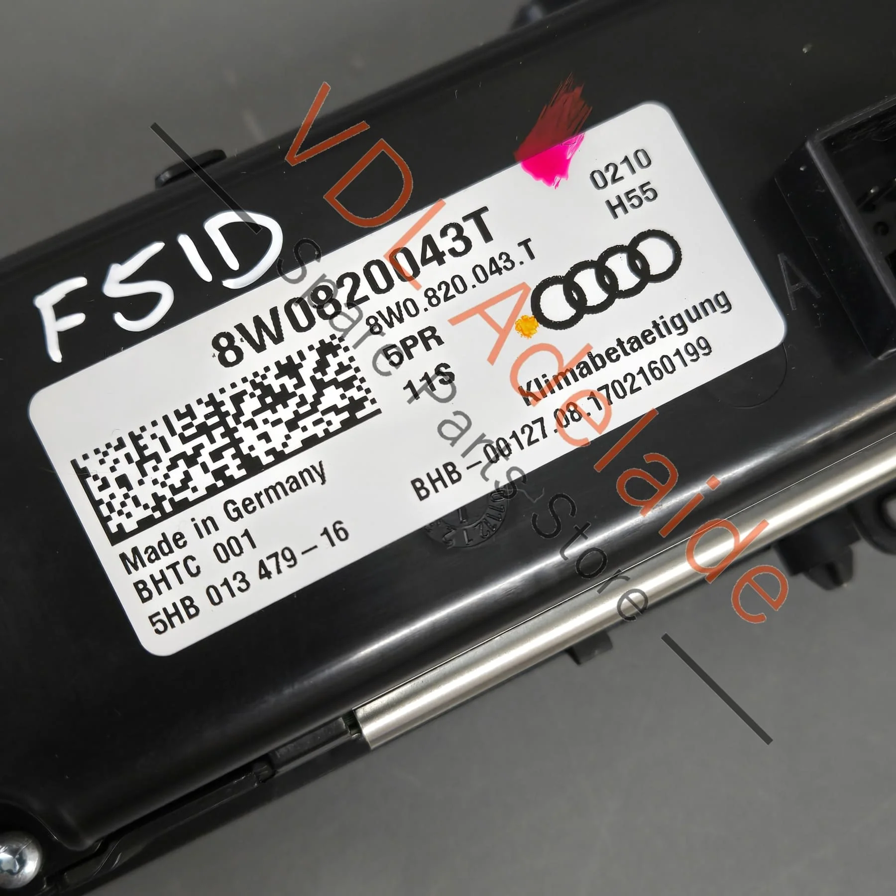 Audi A5 A4 S4 B9 Dashboard Air Conditioning Switch Panel 8W0820043T 8W0820043BJ 5PR 8W0820043BR - Image 6
