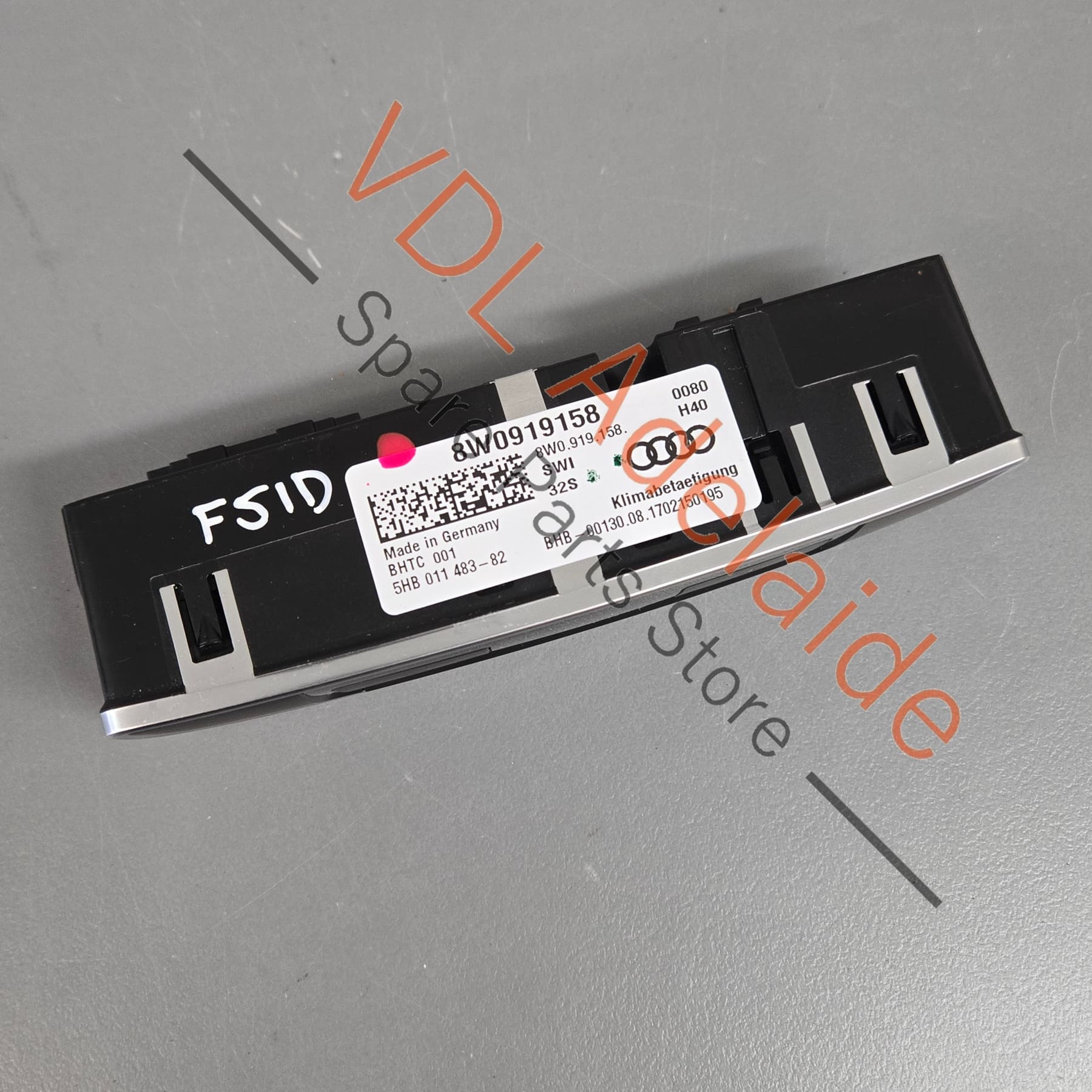 Audi A4 S4 B9 Rear Passenger Air Conditoning Switch Display Unit 8W0919158 SWI 8W0919158C - Image 3