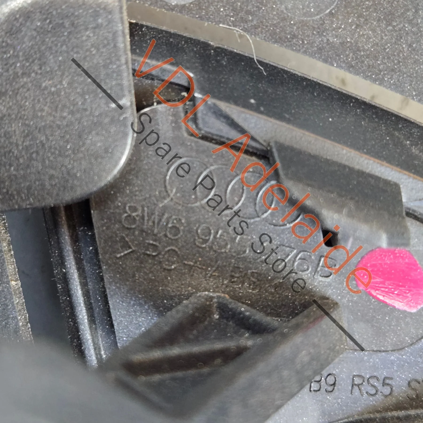 Audi RS4 RS5 Front Bumper Headlight Washer Cover and mounting bracket assembly Right 8W6807788B 8W6955276B - Image 5
