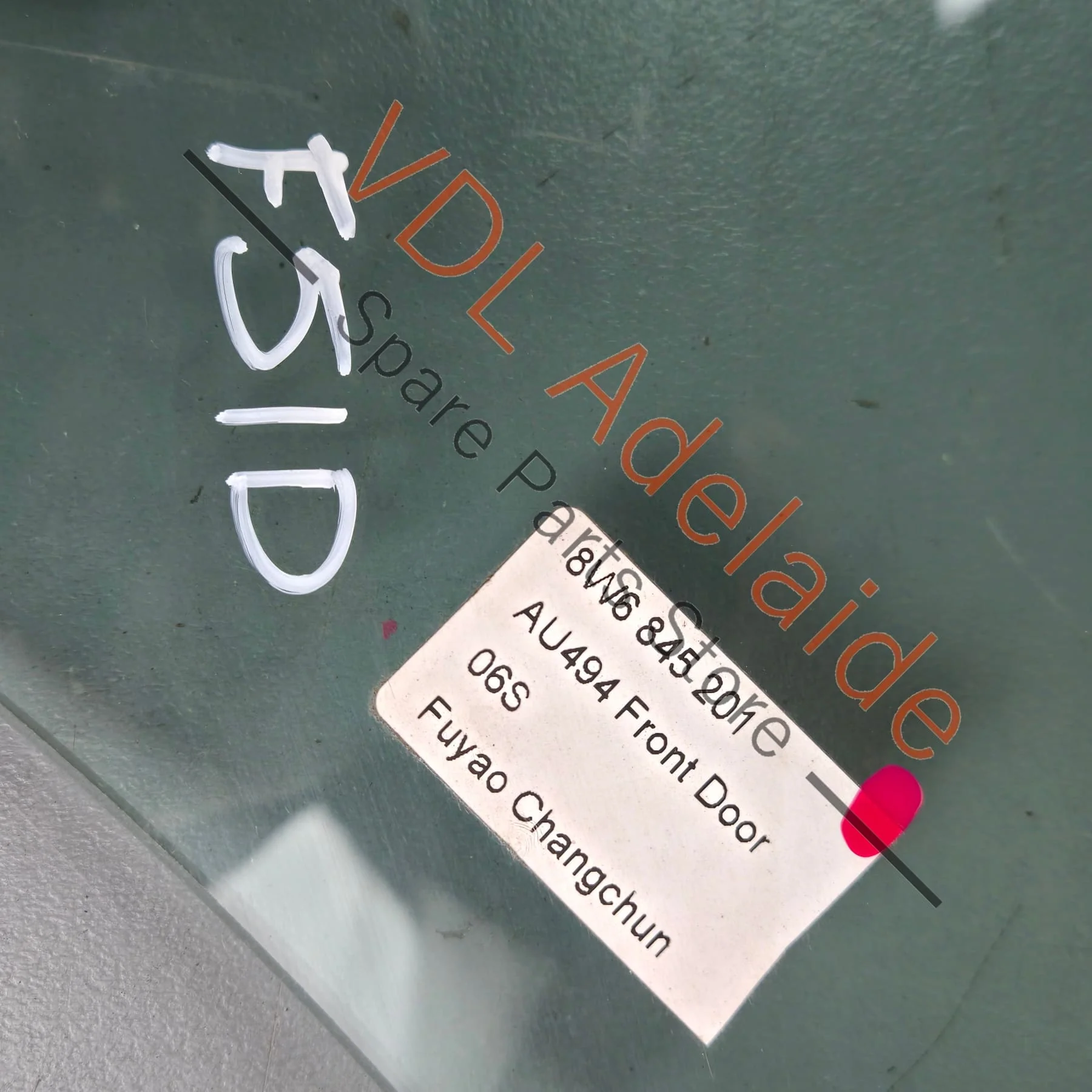 Audi A5 S5 RS5 B9 Left Front Door Window Glass 8W6845201A - Image 3