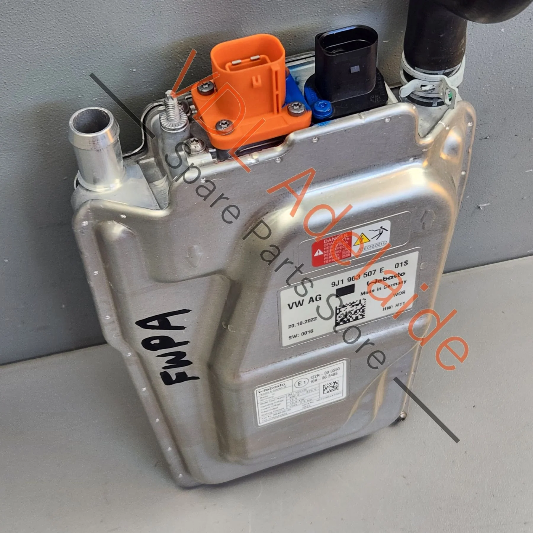 Audi E-Tron GT Porsche Taycan Main High Voltage Battery Heater Heating (PTC) 9J1963507E 9J1963507F - Image 3