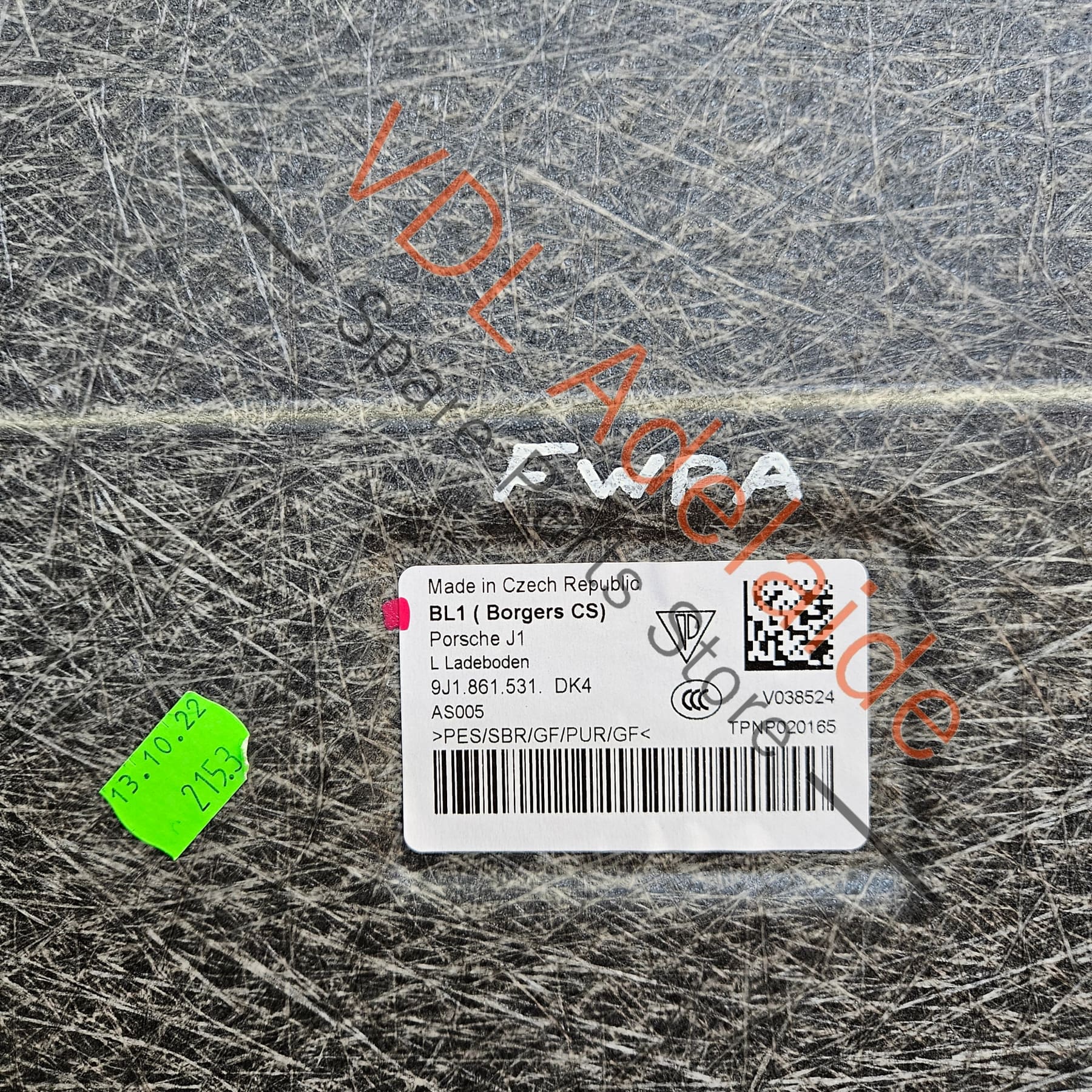 Genuine Trunk Floor Boot Panel Mat Audi e-Tron Porsche Taycan 9J1861531 DK4 9J1861383 - Image 6