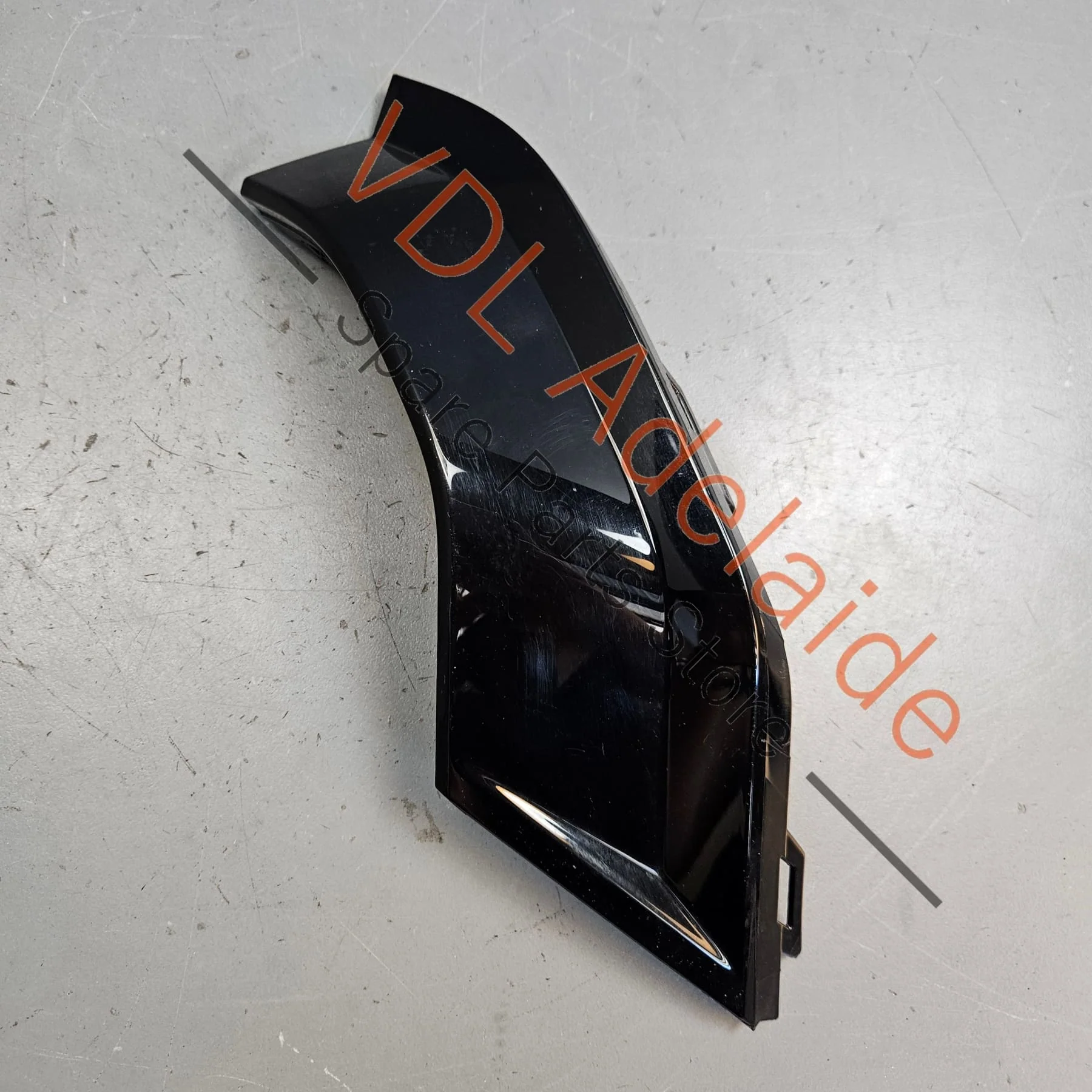 Audi e-Tron GT Rear Bumper Right Corner Trim Gloss Black 4J3807838 Y9B