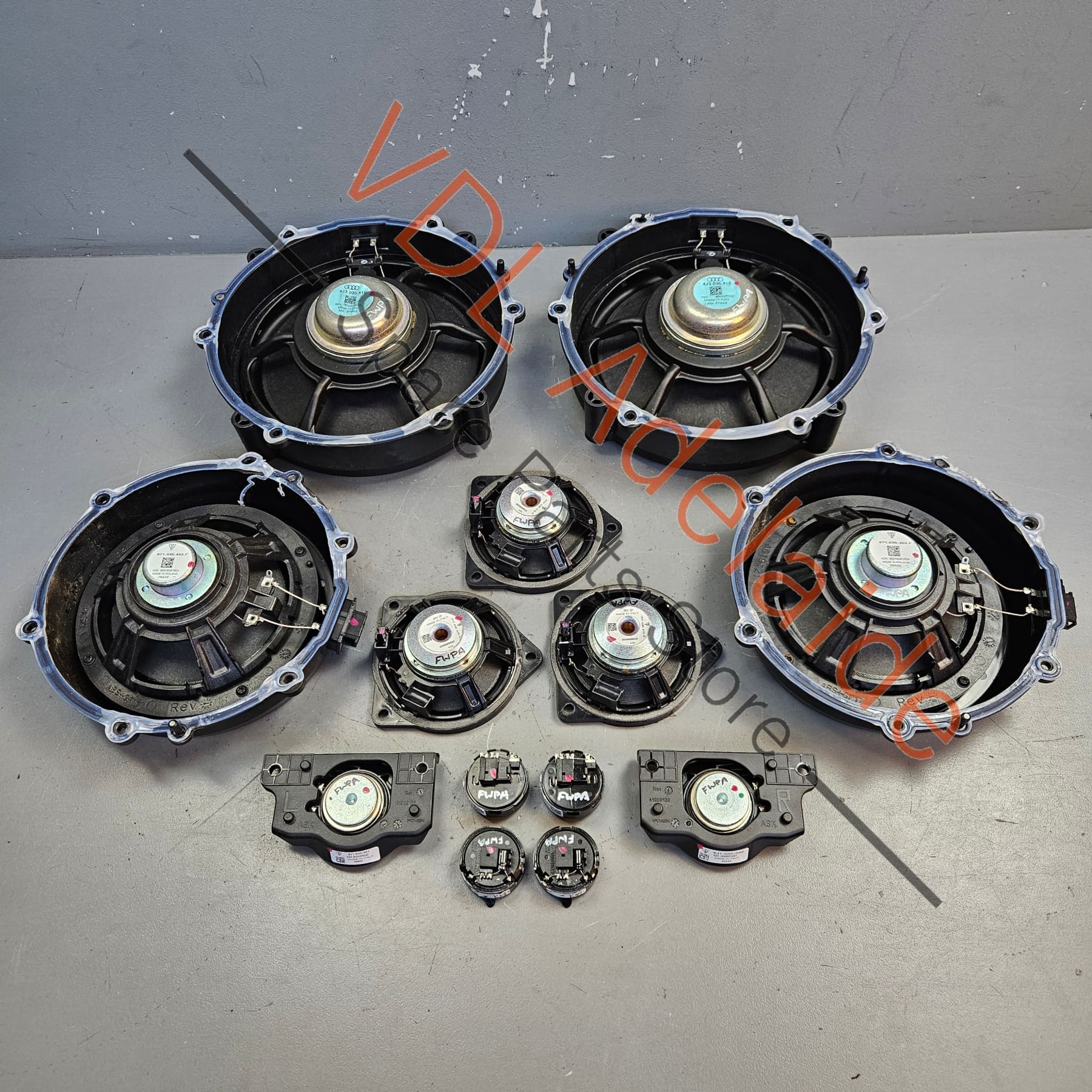 Audi e-Tron GT Audio Speaker Set 971035453F 4J3035415 Bang & Olufsen - Image 2