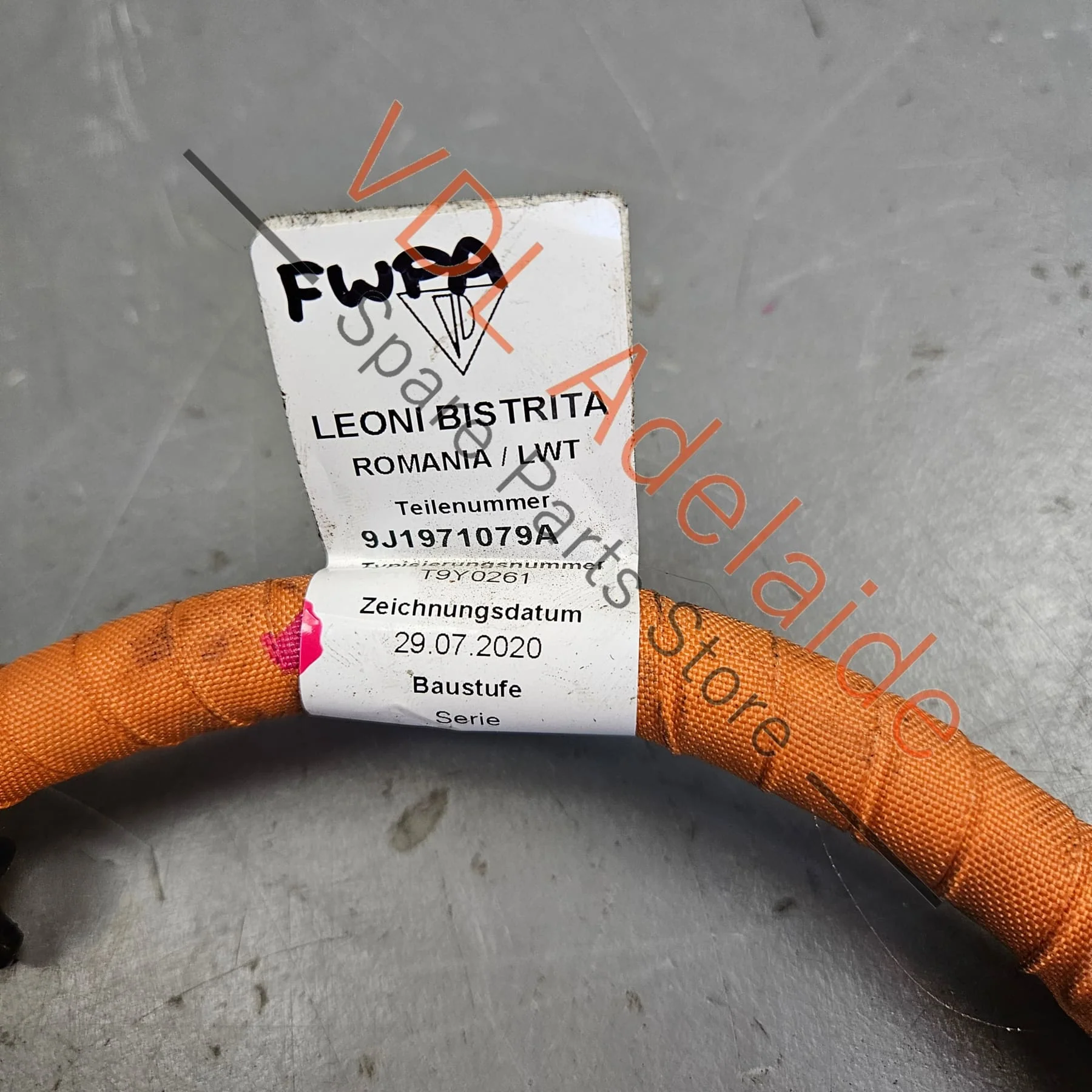 Audi e-Tron Porsche Taycan Hivg Voltage Chgarger Wire Cable 9J1971079A - Image 4