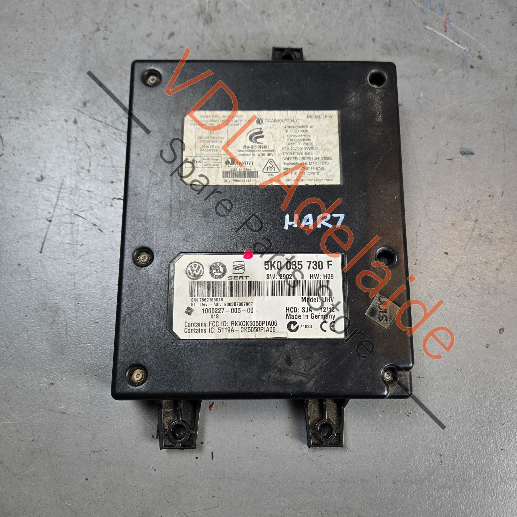 Genuine VW Bluetooth Phone Control Module Adapter 5K0035730F