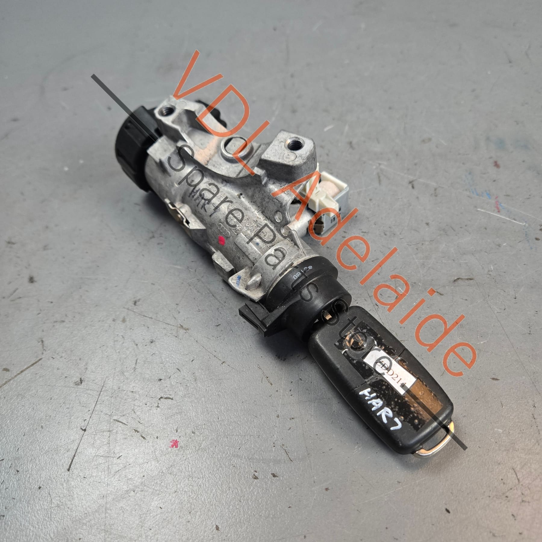 VW Polo Ignition Lock Cylinder with Blade Key 107905855CF 6R0905851F - Image 2