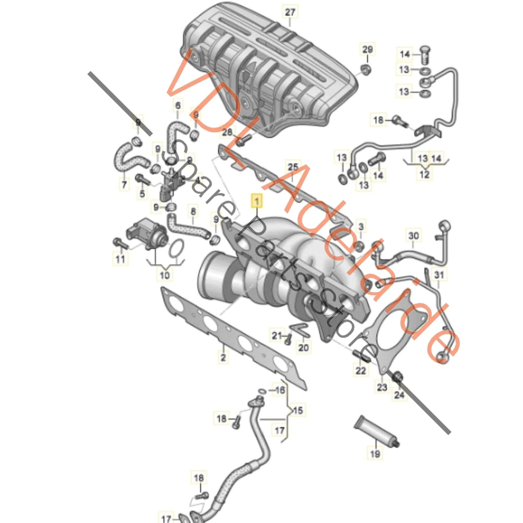 VW Polo 1.4 CAVE K03 Turbo Turbocharger 1.4 132KW K03-2074D 03C145703A 3mth warranty - Image 2