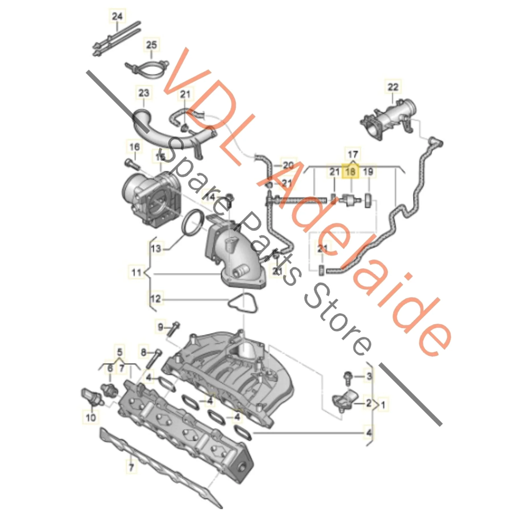 VW 1.4 TFSI CAV Vacuum Solenoid Valve 6QE906517A - Image 2