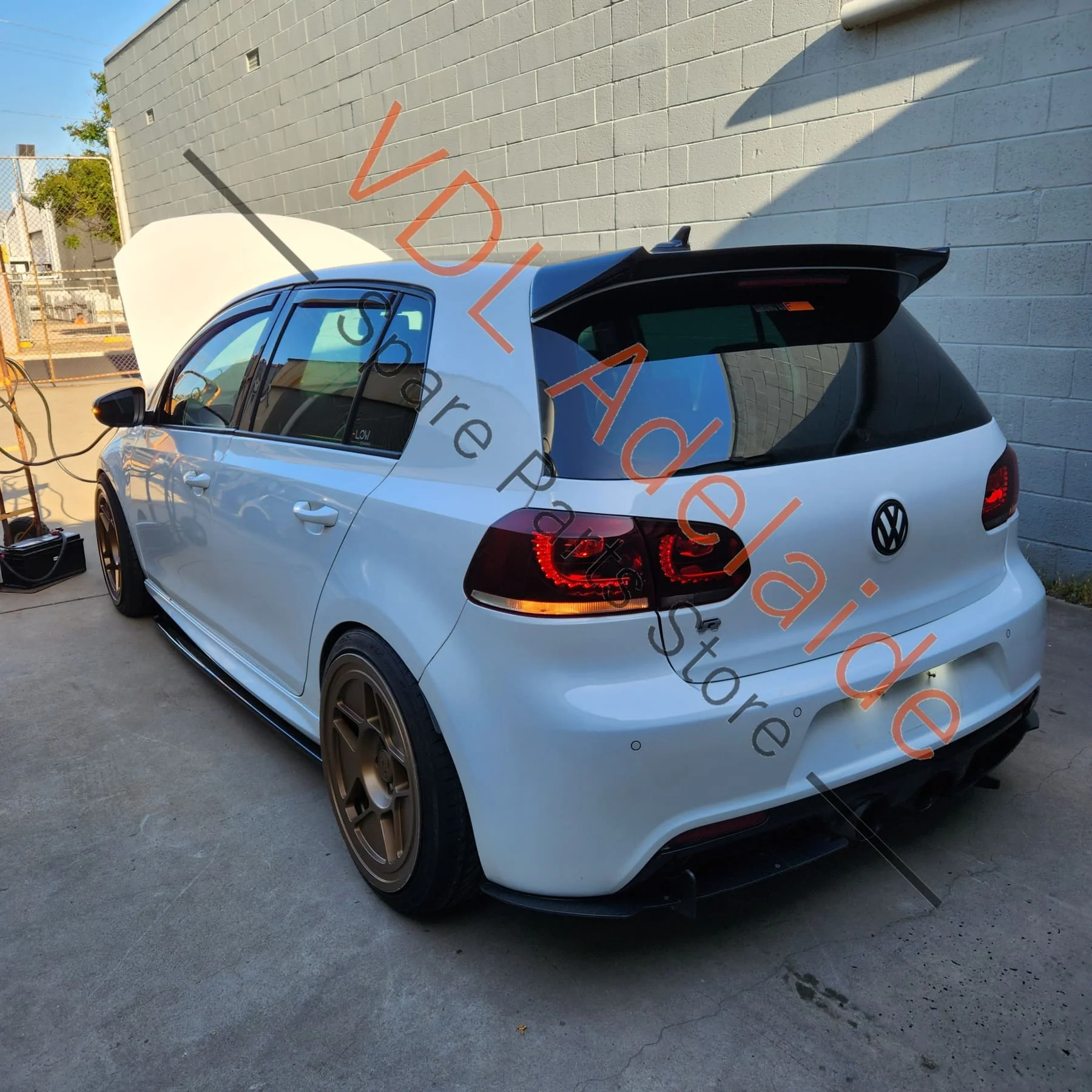 VW Golf R Gti MK6 Rear Spoiler with Boot Hatch Panel Included - Image 3