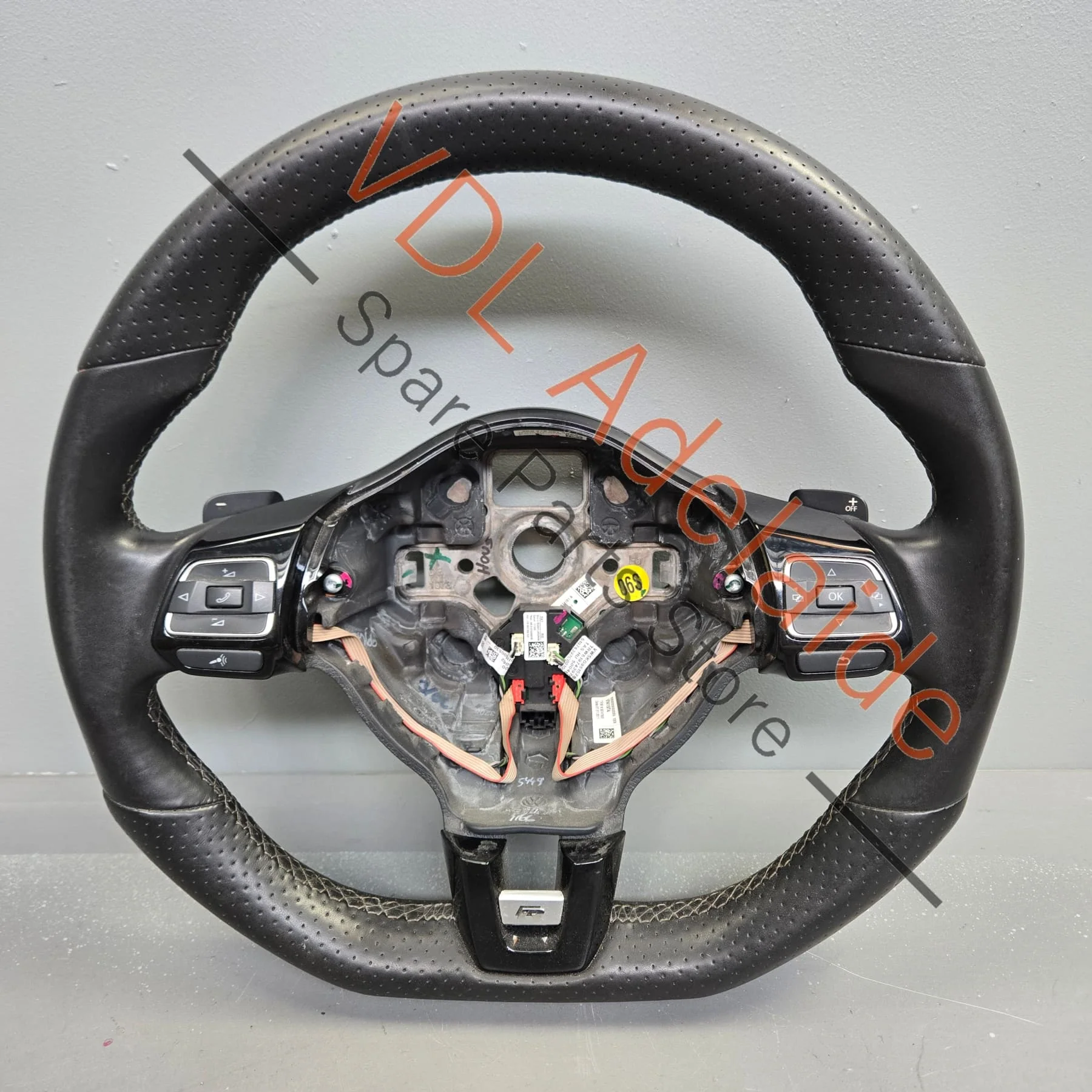 VW Golf MK6 R Sport Steering Wheel Flat Bottom 5K0419091AS