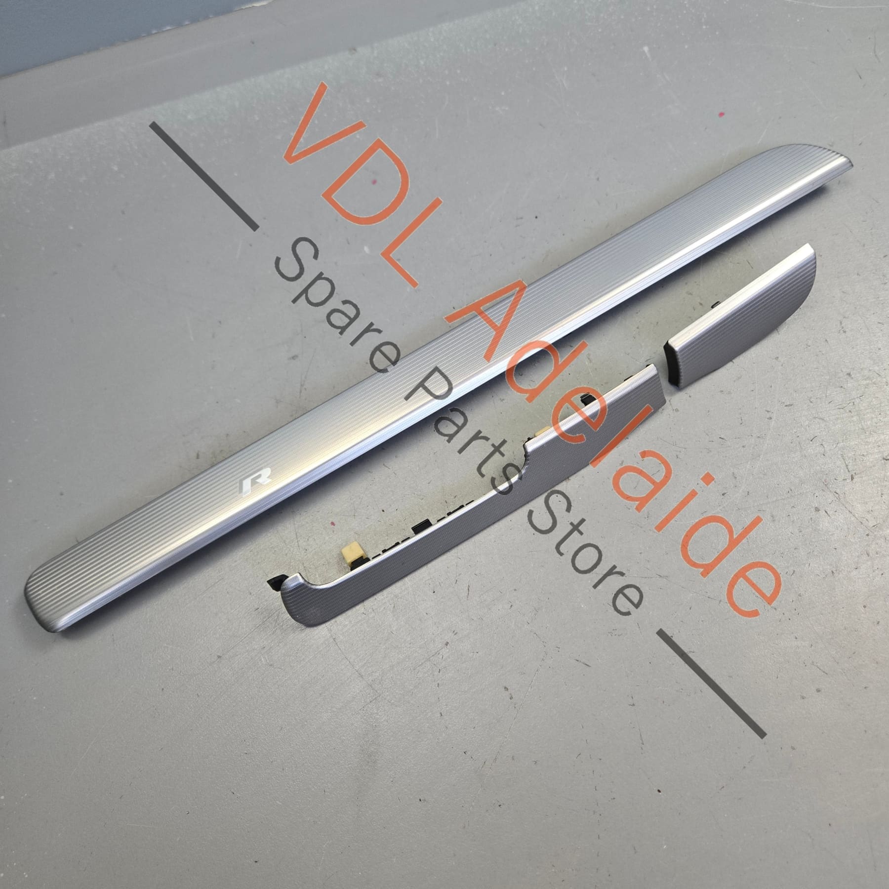 VW Golf R Mk6 Matt Aluminium Chrome Dashboard Dash Trim Insert Set for RHD 5K2858418C DV8 - Image 3