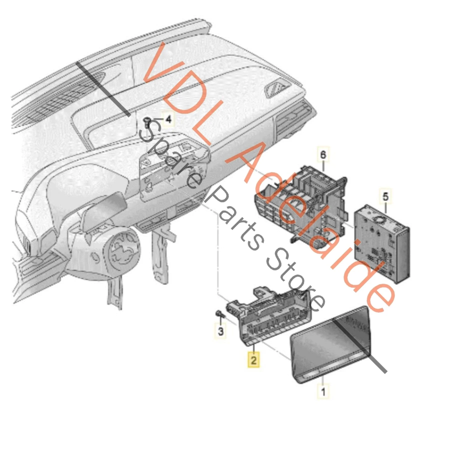 Cupra Born K11 Dashboard Central Screen Mounting Bracket 10H972555 - Image 2