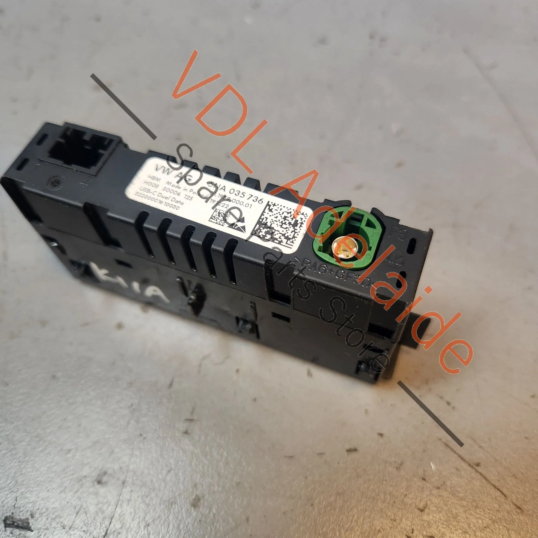 VW Audi Porsche Double USB C Port Charger 5NA035736 - Image 2