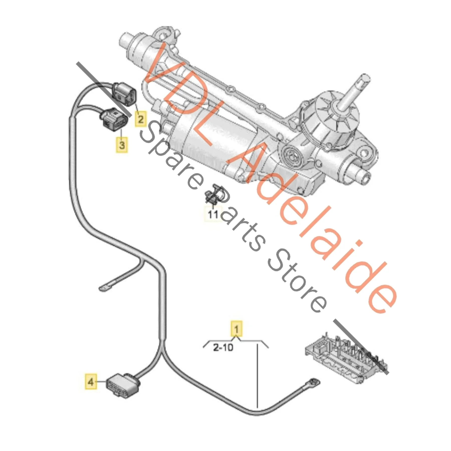 Cupra Born Wiring Harness for Power Steering 1EC971111 - Image 2