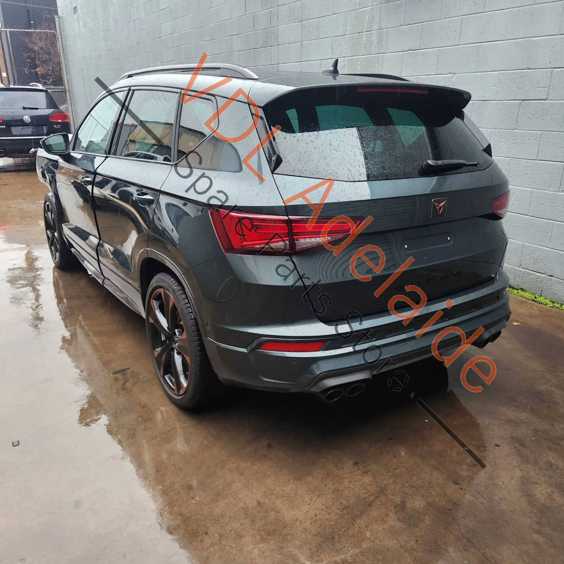 Cupra Ateca Rear Left Door Exterior Lower Bump Strip Moulding 575853969G 575854949 9S / X6T Camouflage Green Metallic - Image 8