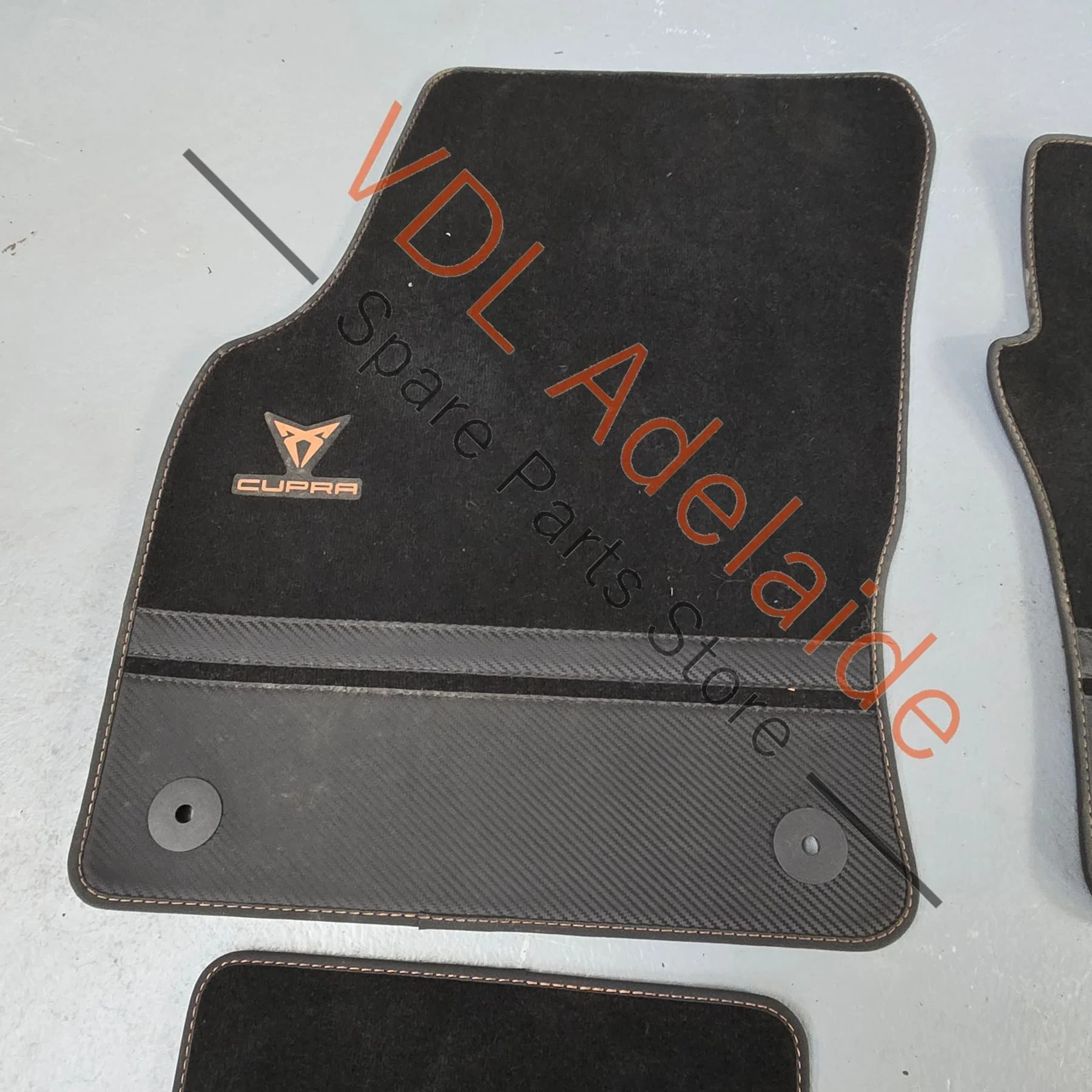 Cupra Ateca VZX Set of Floor Mats Carpets Black Copper & Carbon - Image 2