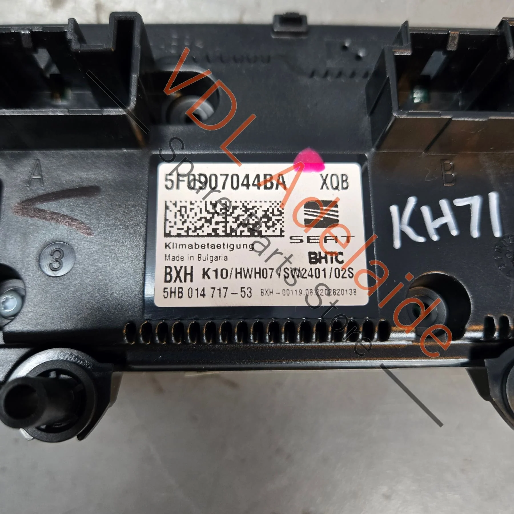 Cupra Ateca Air Conditioning Control Switch with Seat Heater 5F0907044AS 5F0907044BA - Image 5