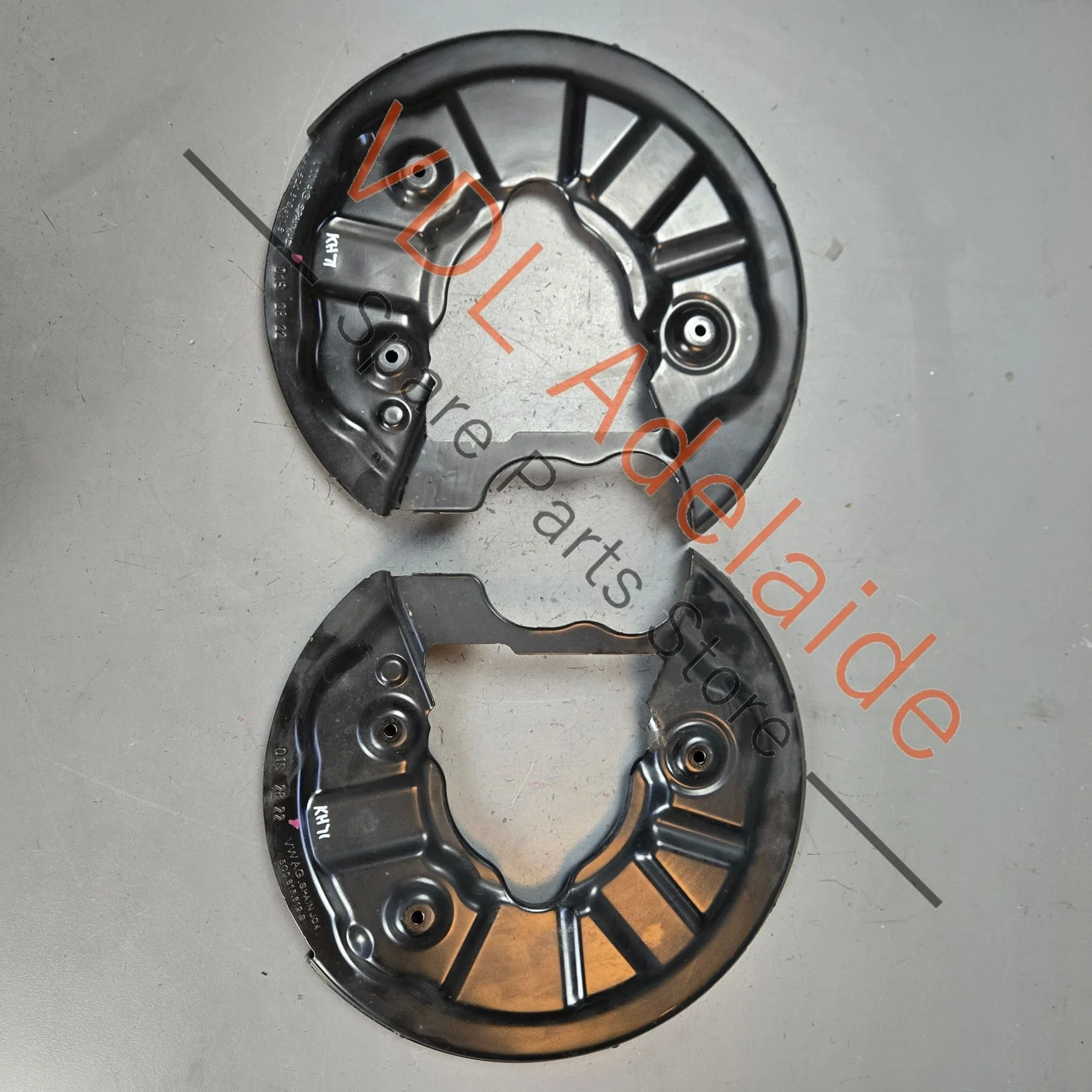 VW Golf R Audi S3 Cupra Ateca Pair of 310mm Rear Brake Dust Shields 5Q0615611S 5Q0615612S