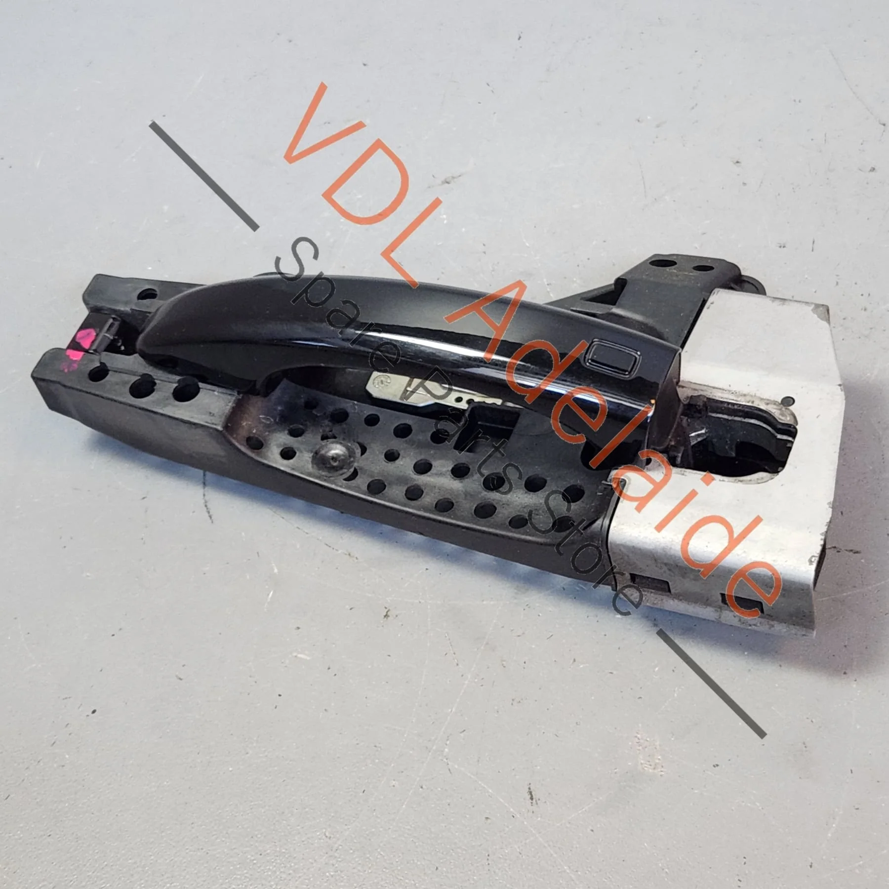 Audi A4 B8 Front Right Exterior Door Handle Mythos Black LY9T 8T0837205A 8T2837886B 8T0837879 - Image 6