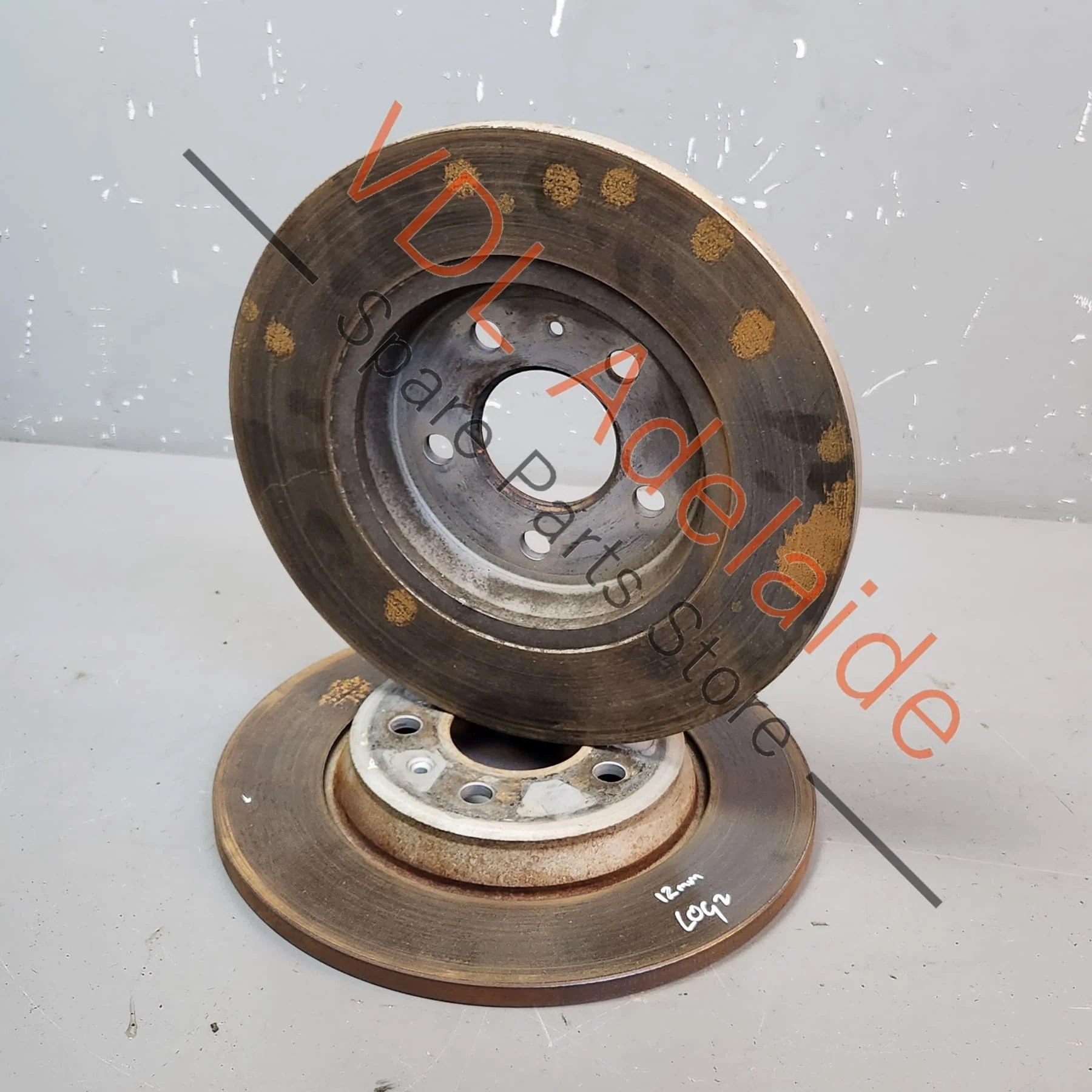 Audi A4 B8 Rear Disc Rotor Pair 300mm x 12mm 8K0615601B - Image 2
