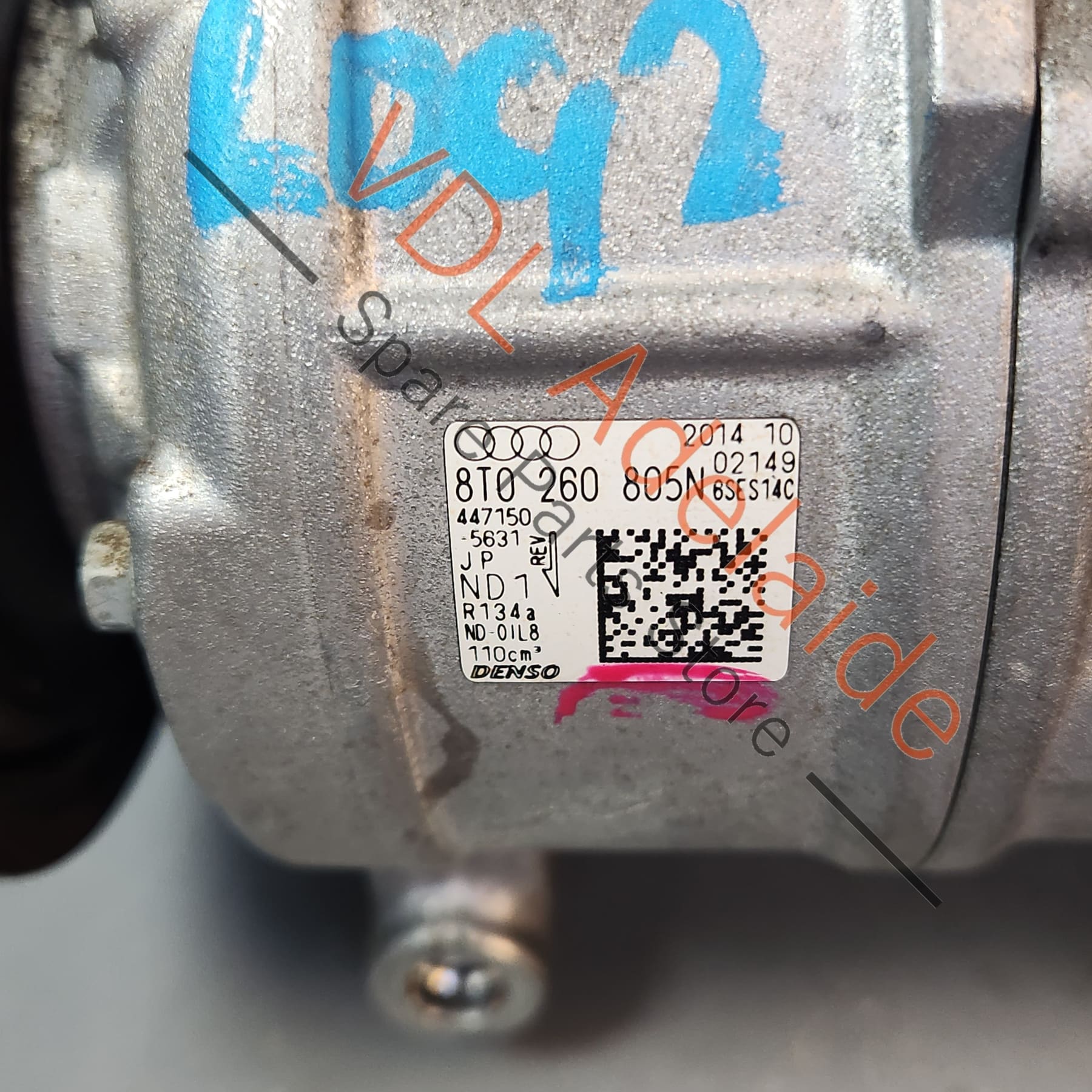 Audi A4 B8 AC Air Con Compressor 8T0260805N 4M0820803 - Image 2