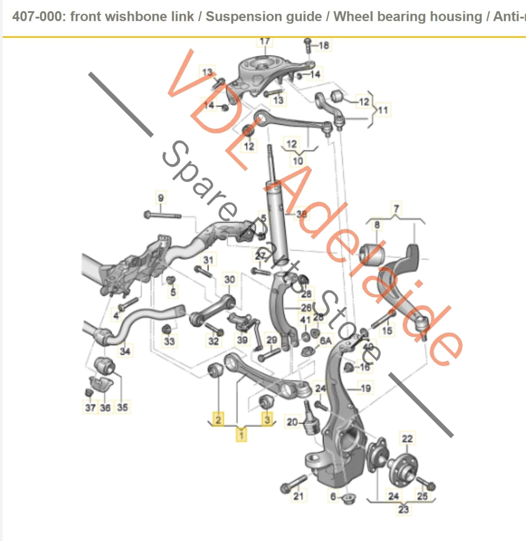 Audi A4 B8 Front Lower Wishbone Link Pair 8K0407151F 8K0407152F - Image 2