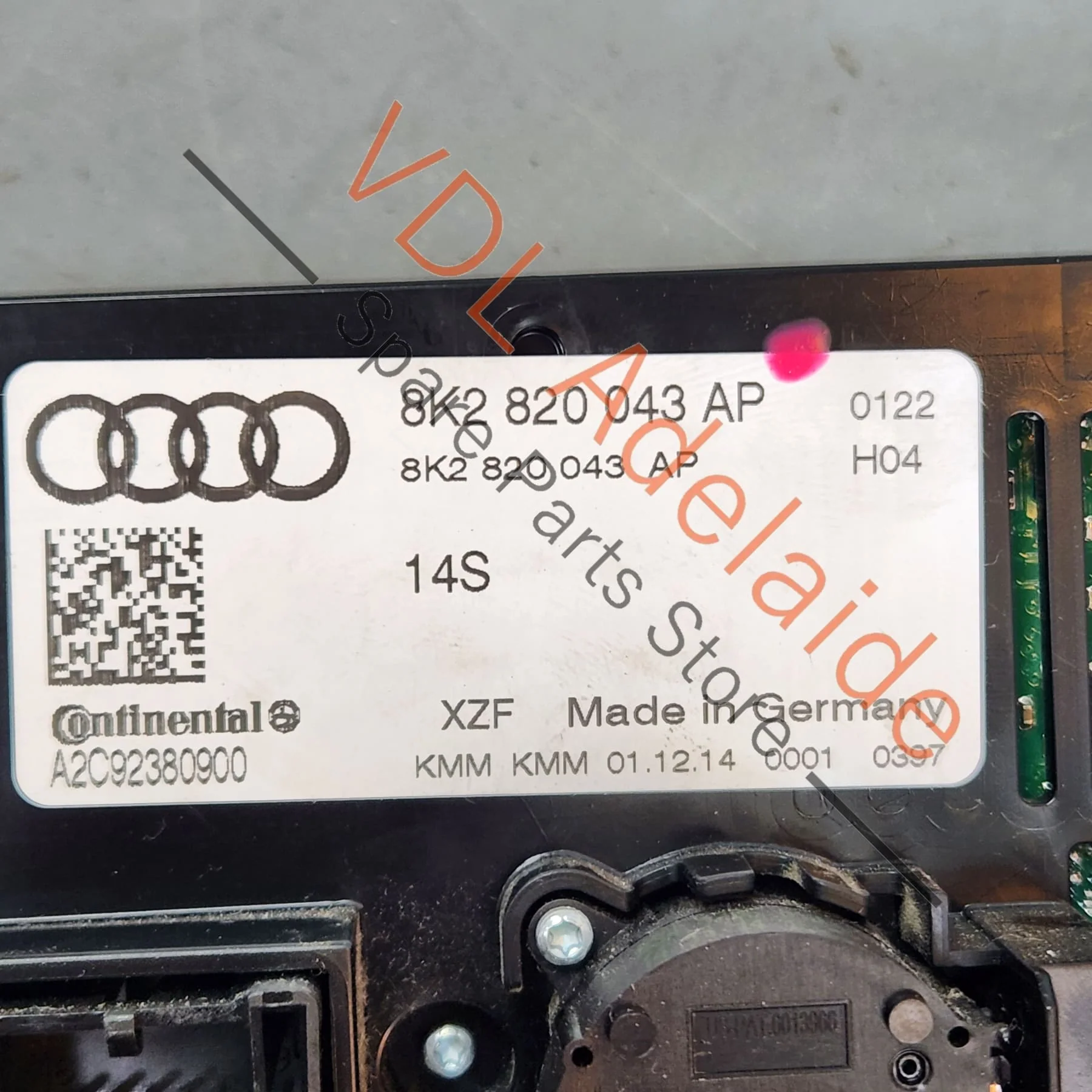 Audi A4 B8 8K Air Conditioning Climate Control Switch RHD 8K2820043AP 8K2820043BA - Image 9
