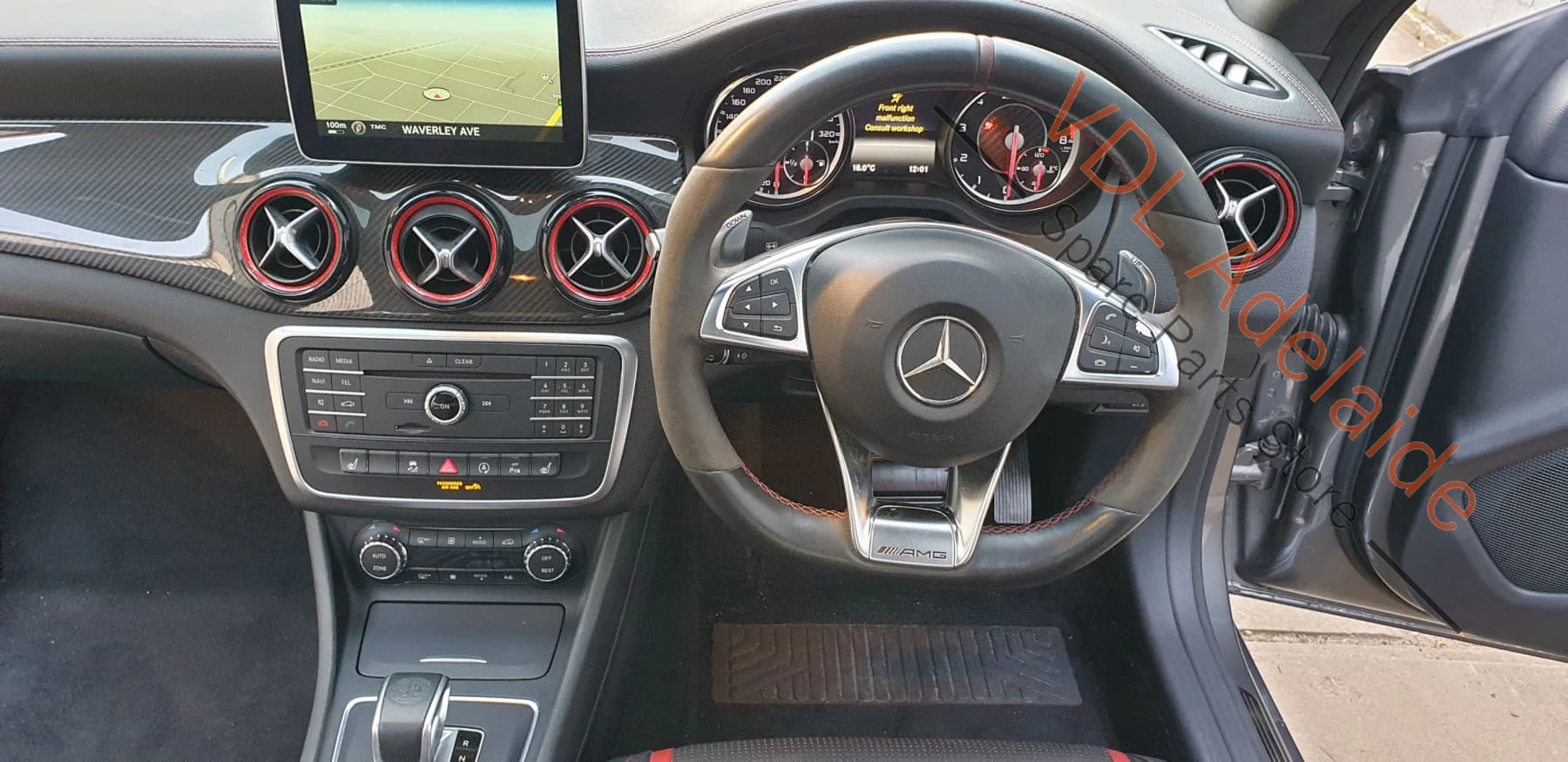 Mercedes C117 CLA45 AMG Left Rear Quarter Side Airbag Sidebag A1178600702 - Image 4