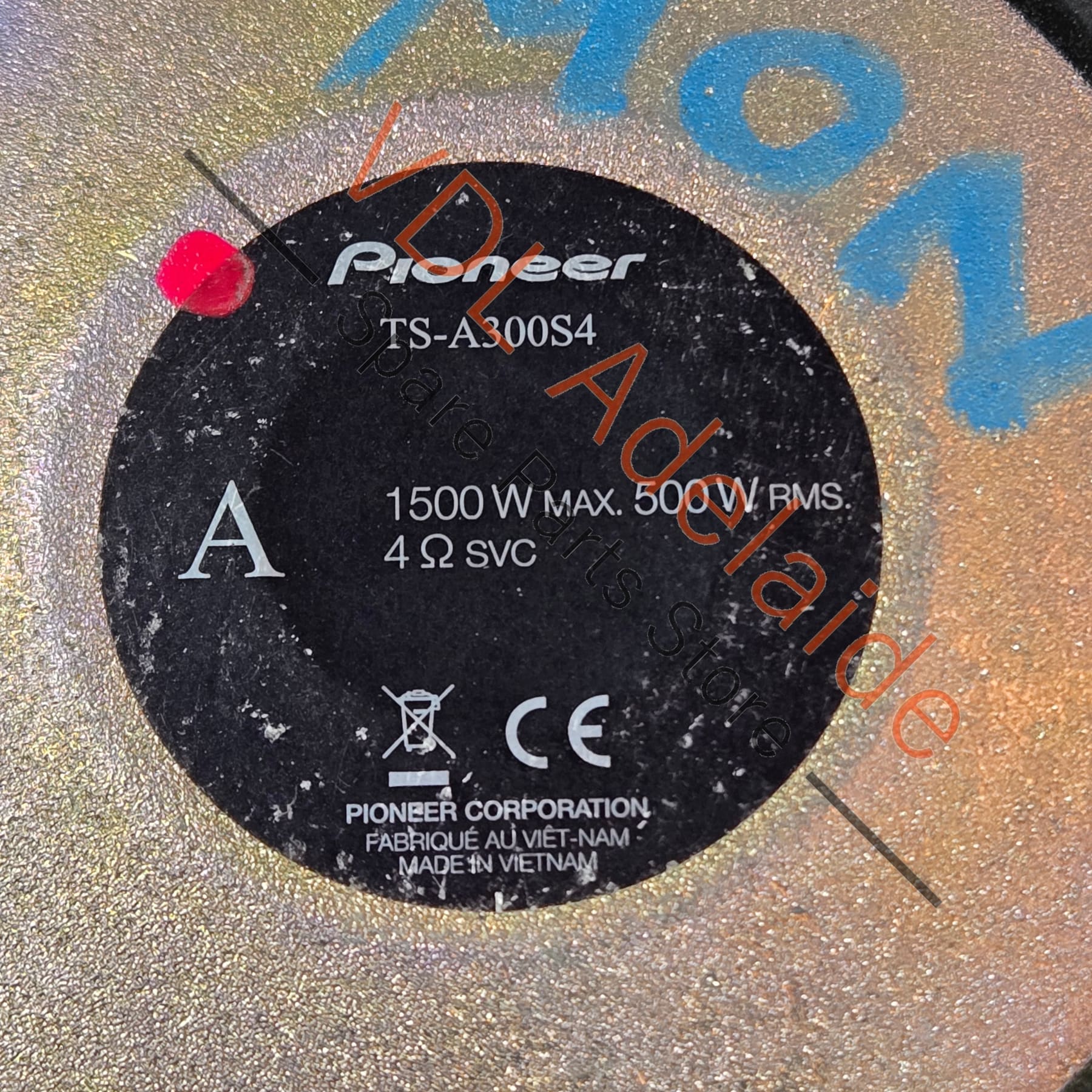 Pioneer TS-A300S4 A Series 12" Subwoofer w/ Single 4 Ohm Voice Coil (1500W Max) - Image 7