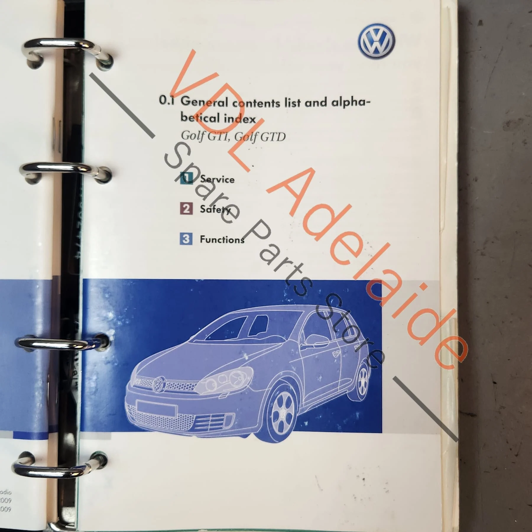 VW Golf MK6 Gti Set of Owners Books Manuals with Pouch Folder - Image 9