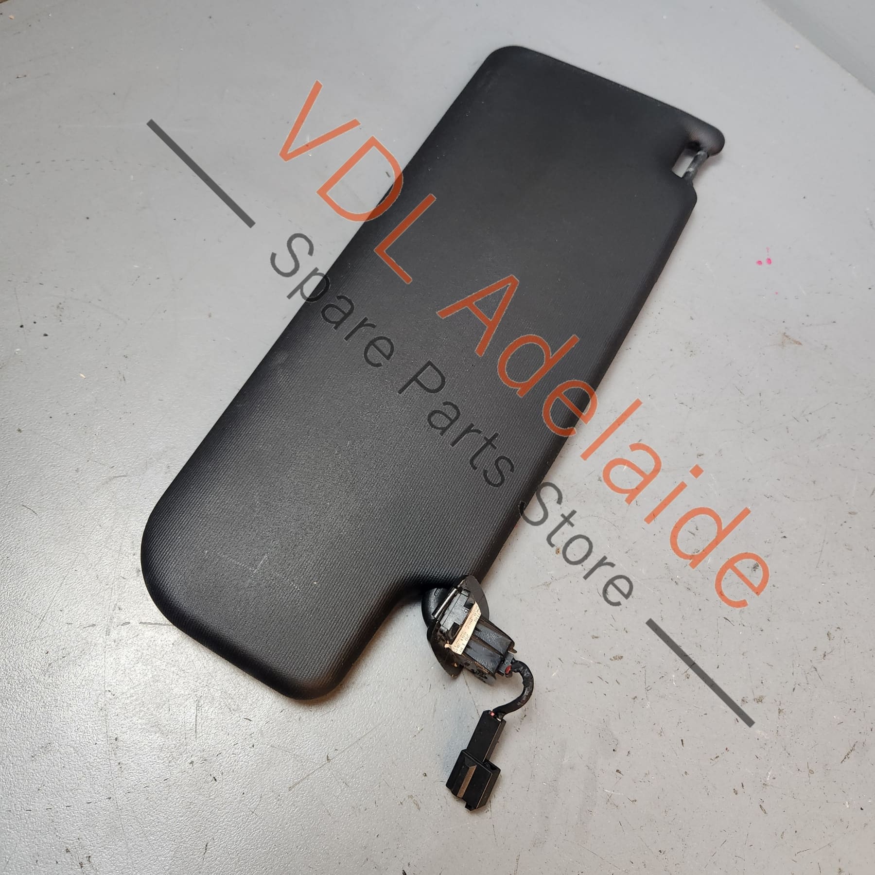 VW Golf MK6 Left Side Sun Visor with Vanity Mirror Black / Charcoal 1K0857551N - Image 2