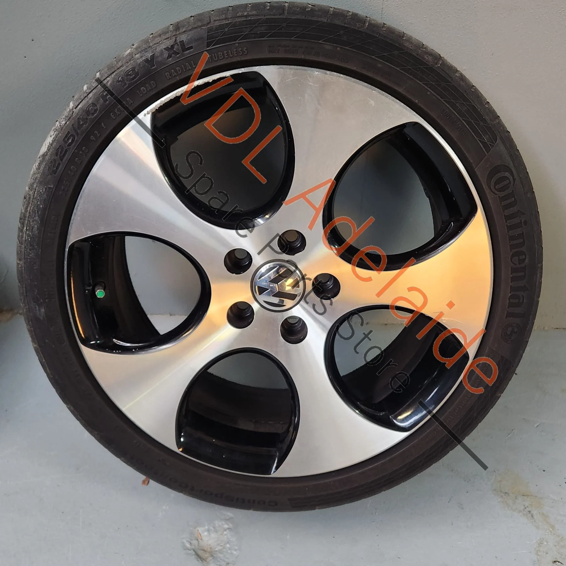 Genuine VW Golf MK6 18in Gti Detroit Machined Face Alloy Wheel 18x7.5 ET51 #04