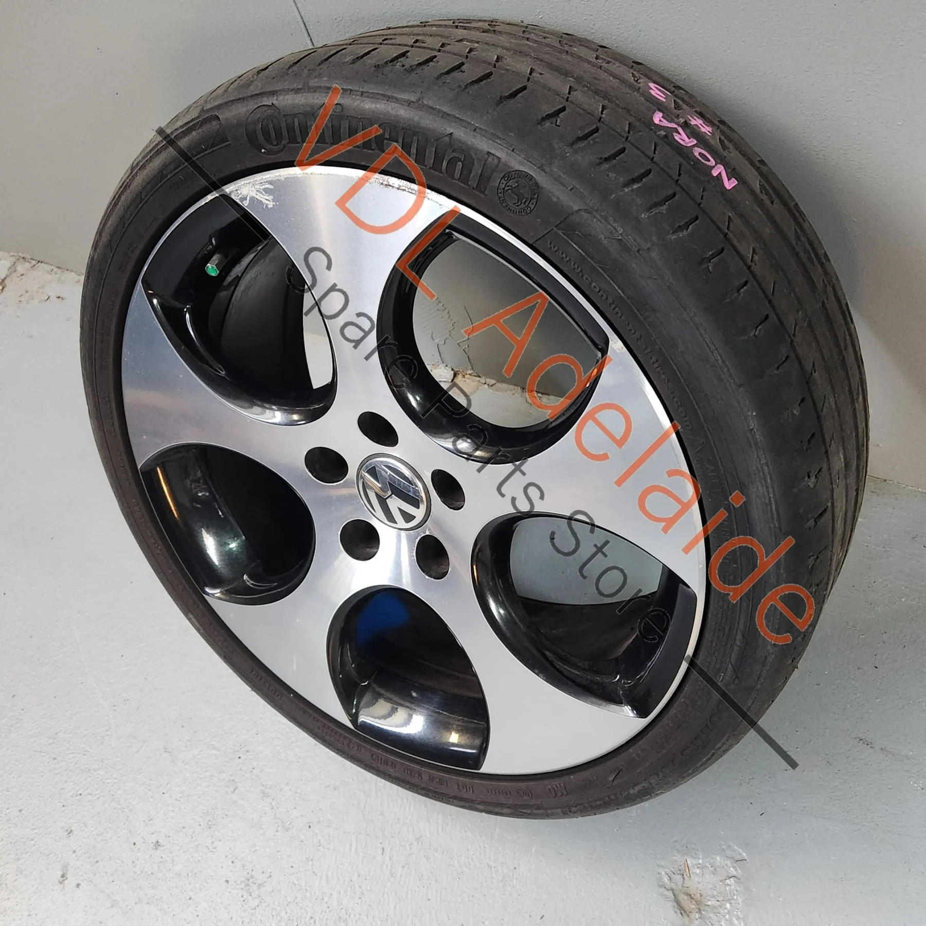 Genuine VW Golf MK6 18in Gti Detroit Machined Face Alloy Wheel 18x7.5 ET51 #03 - Image 2