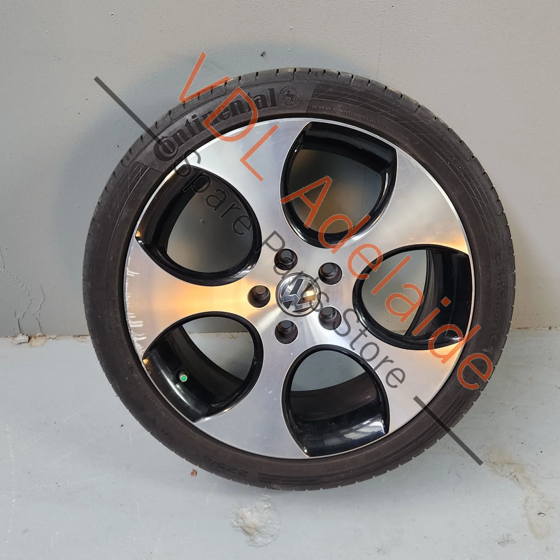 Genuine VW Golf MK6 18in Gti Detroit Machined Face Alloy Wheel 18x7.5 ET51 #02