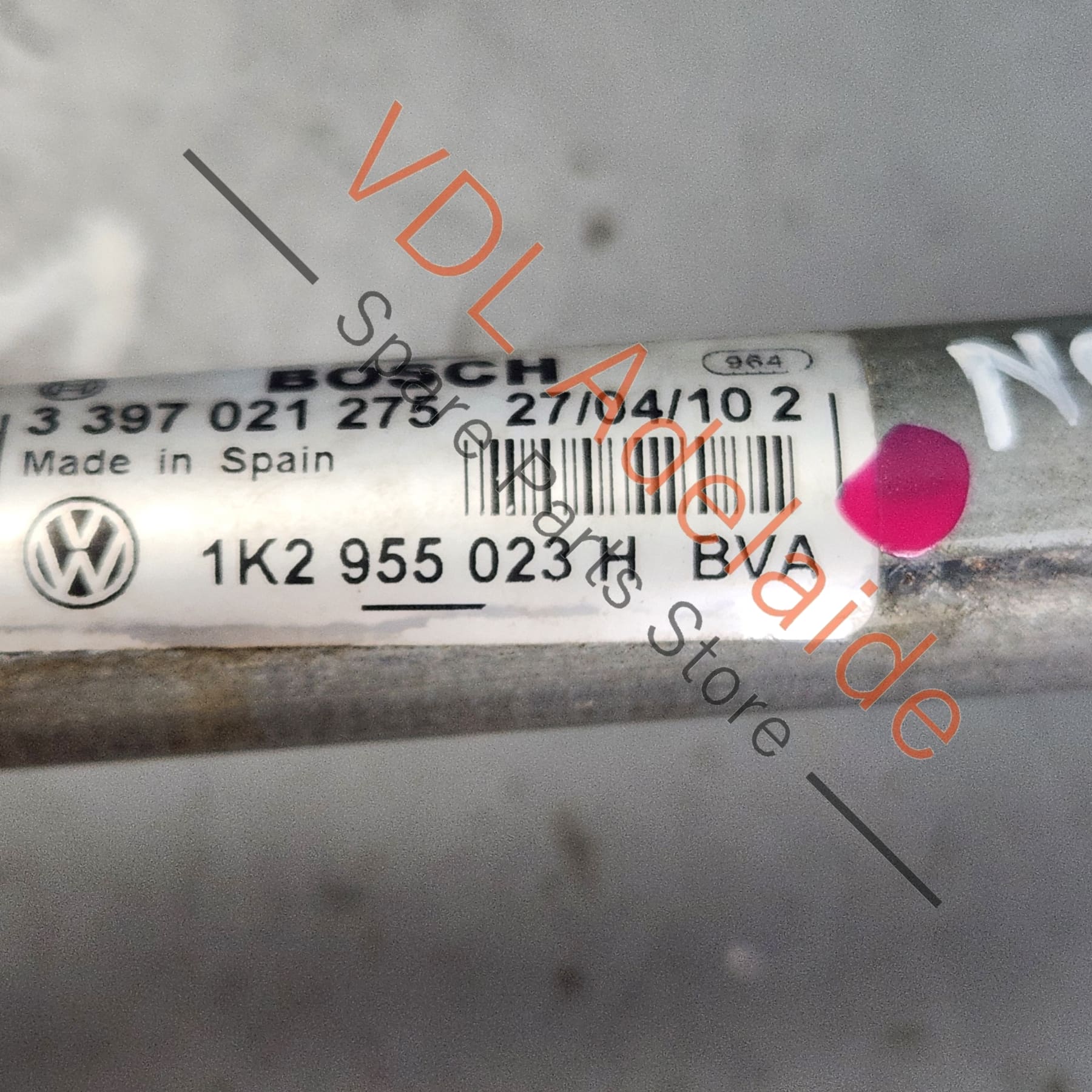 VW Golf MK6 Front Windshield Wiper Motor Linkage w Crank Arm 1Q2955119B 1K2955601A - Image 4