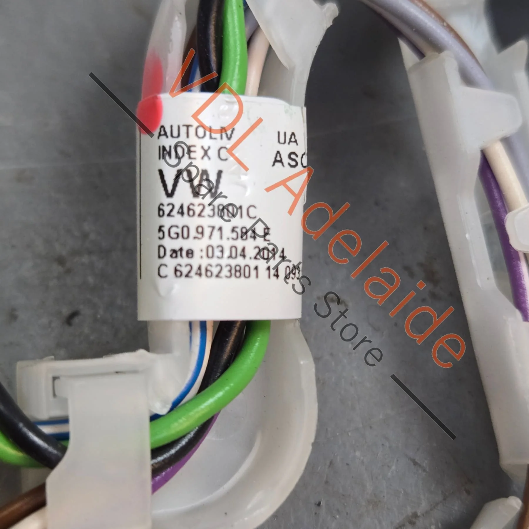 VW Golf R Gti MK7 Airbag Wiring Set for Steering Wheel with Multifunction Buttons 5G0971584E - Image 3