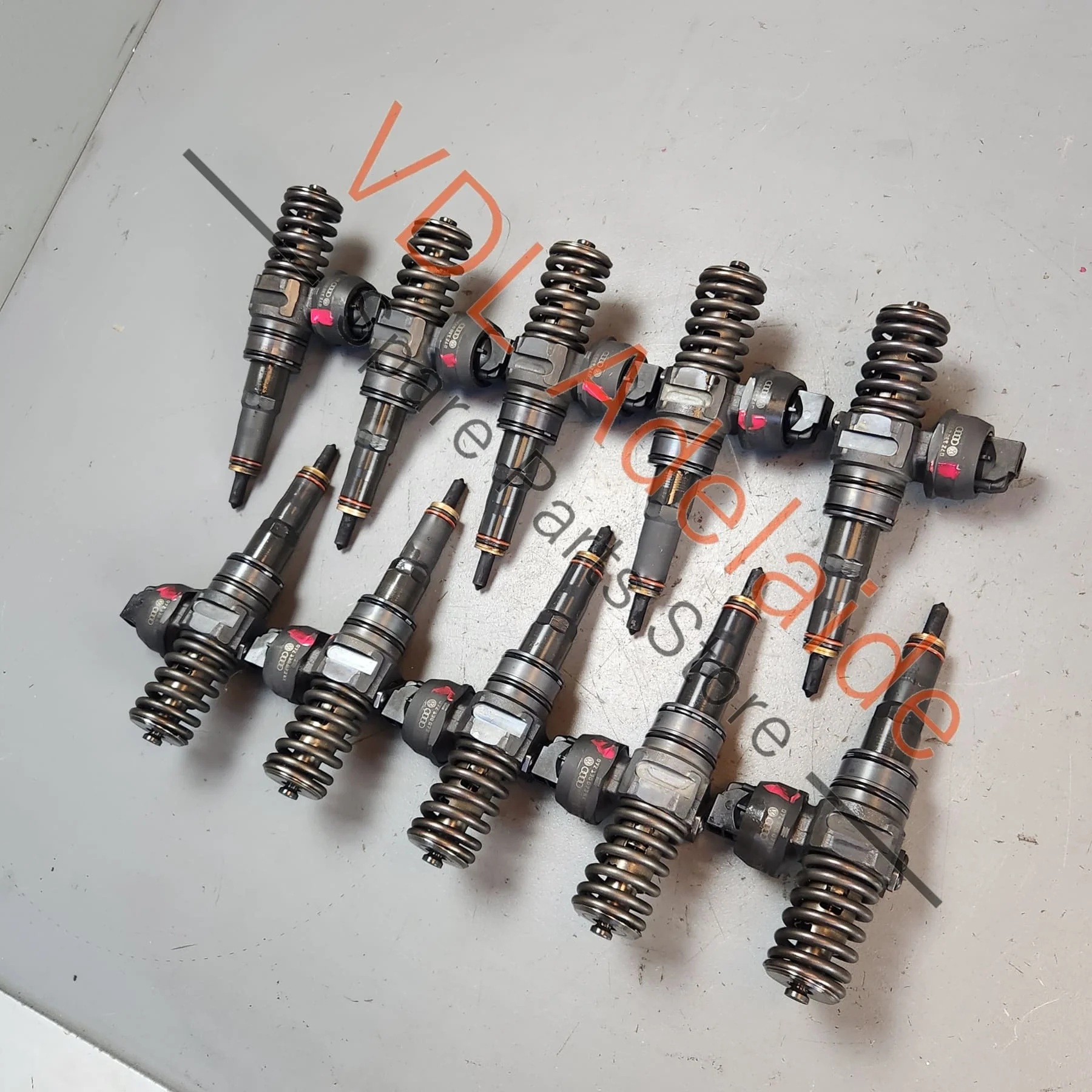 VW Touareg R50 CBWA Diesel Injector set of 10 07Z130073N / 07Z130073NX - Image 2